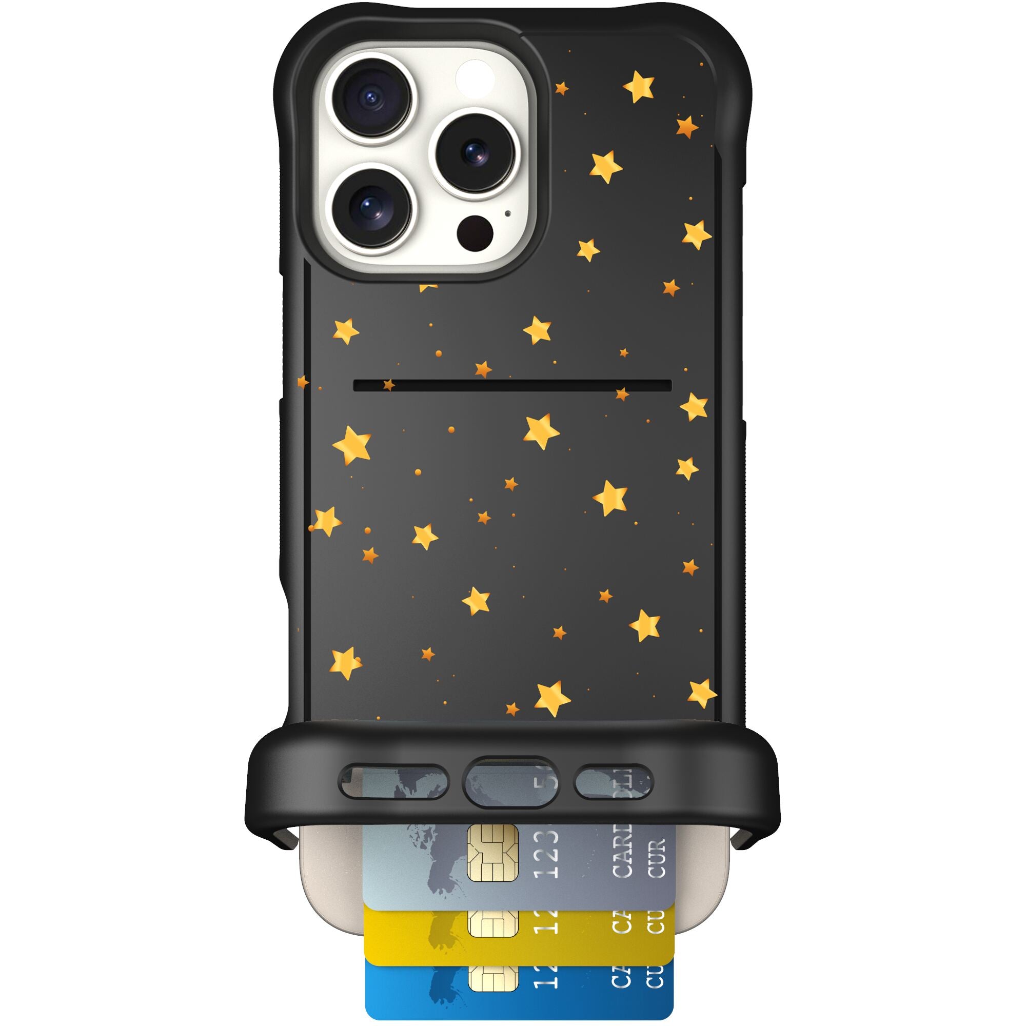 Wingmate Gold Stars for iPhone 16 Pro Max