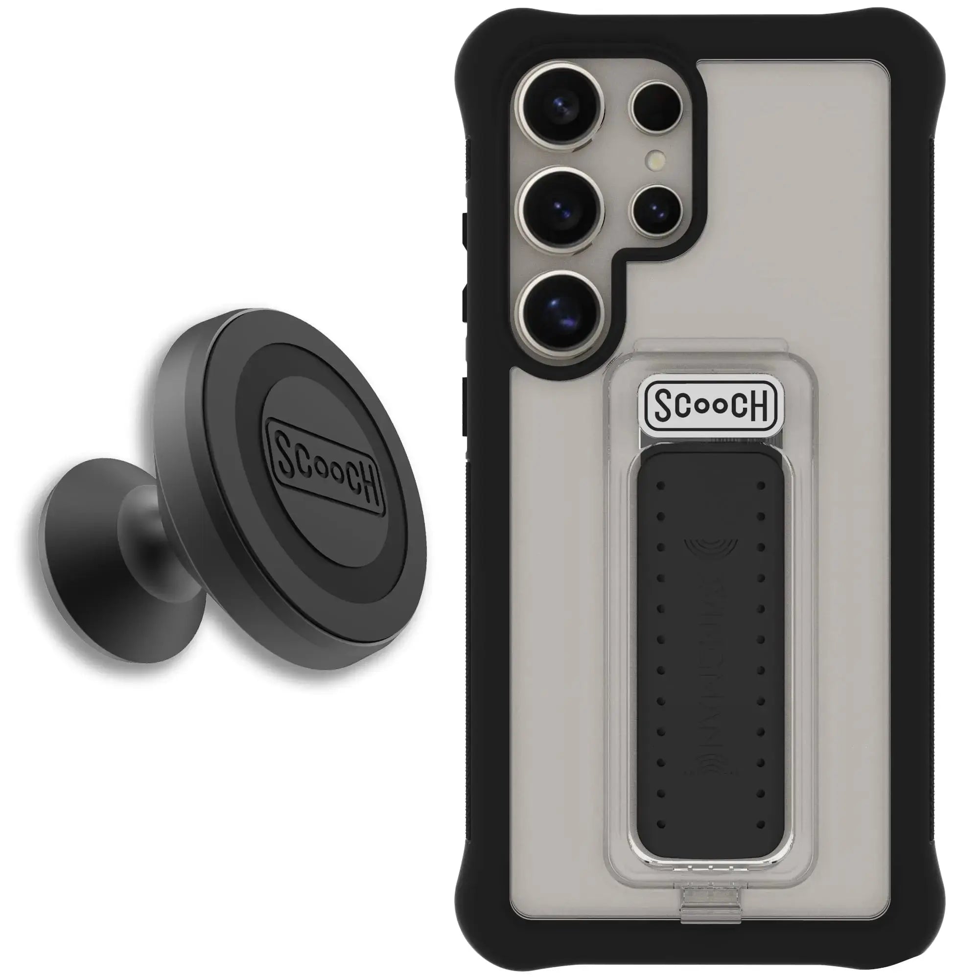 Scooch-Wingman Starter Bundle for Samsung Galaxy S26 Ultra-Tuxedo-Clear