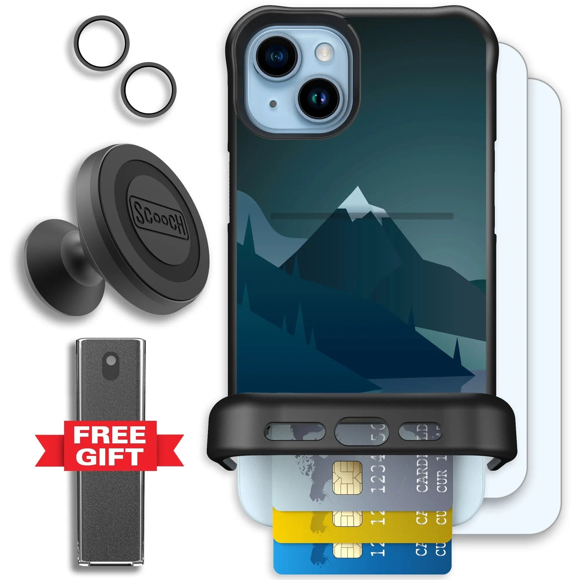 Scooch-Wingmate Defender Bundle for iPhone 15 Plus-
