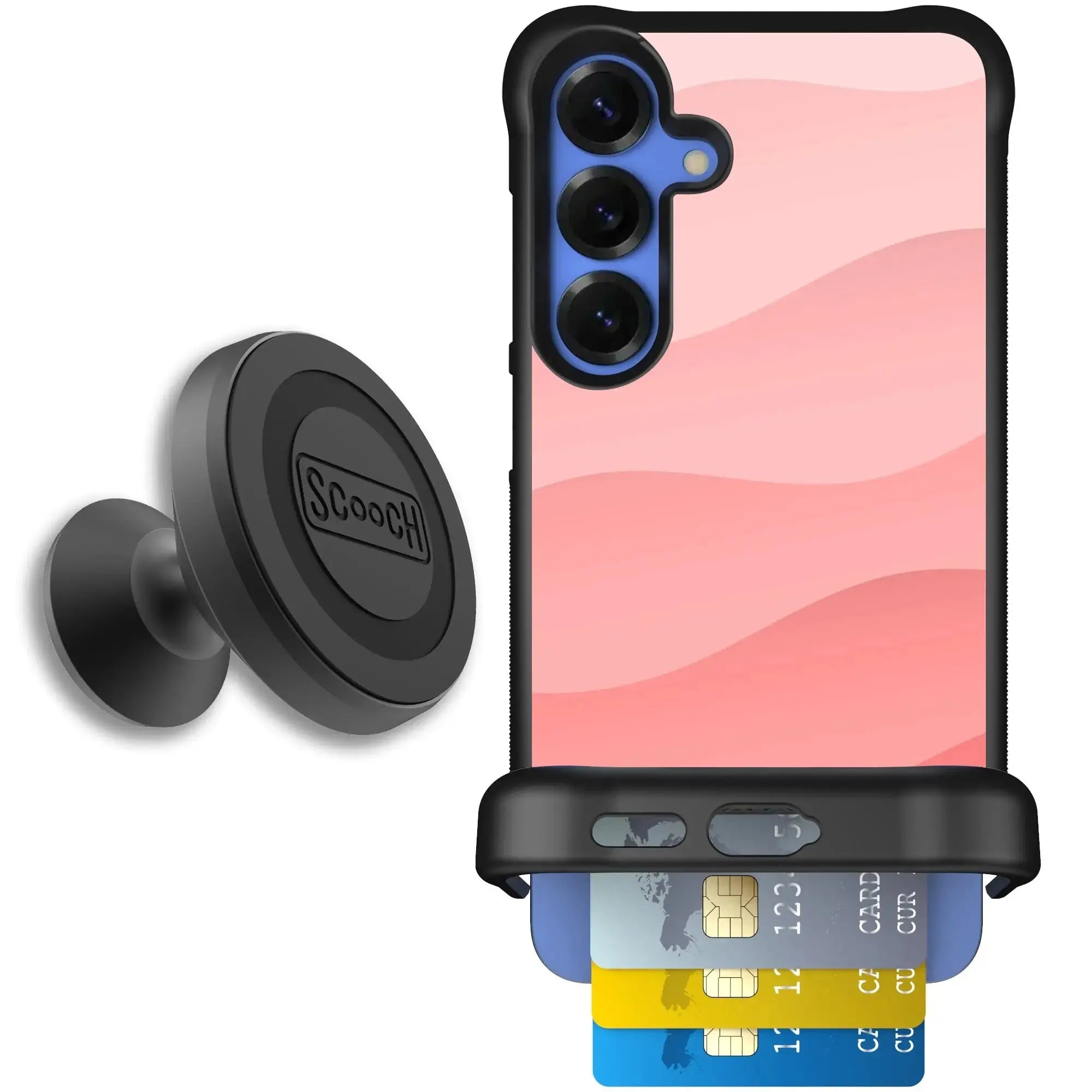 Scooch-Wingmate Starter Bundle for Samsung Galaxy S26+-Pink-Waves