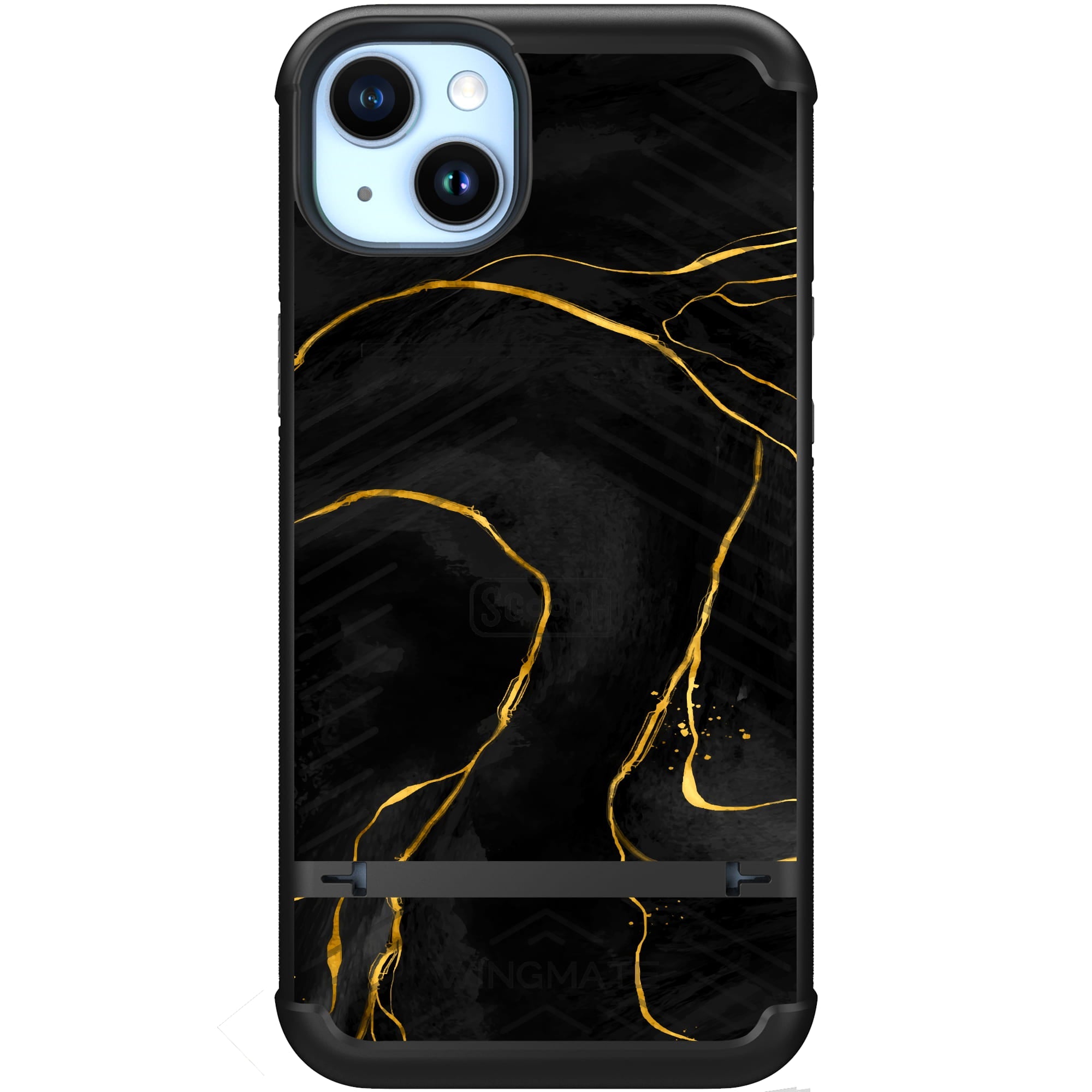 Wingmate Black Marble for iPhone 14 Plus