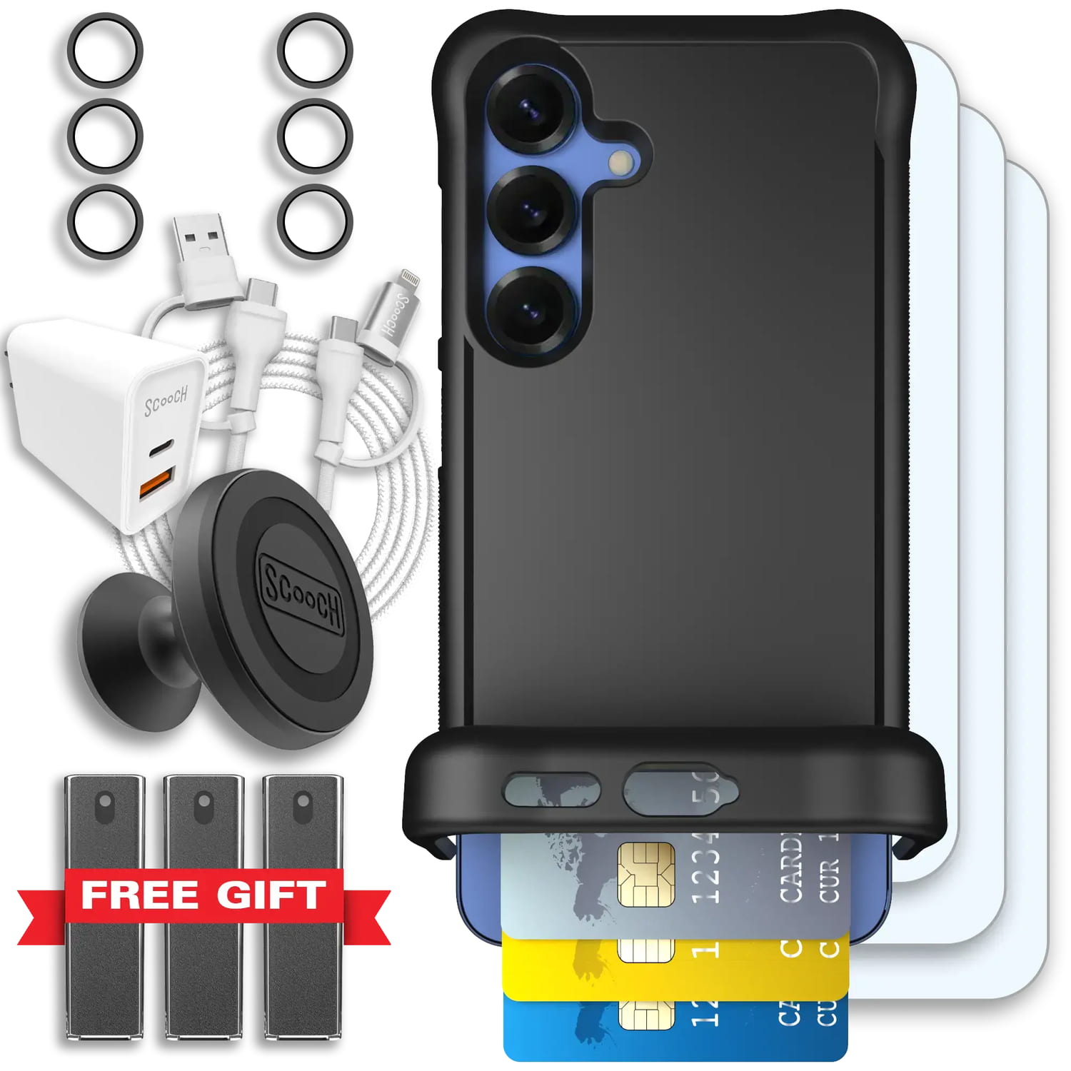 Scooch-Wingmate Ultimate Bundle for Samsung Galaxy S26-Black