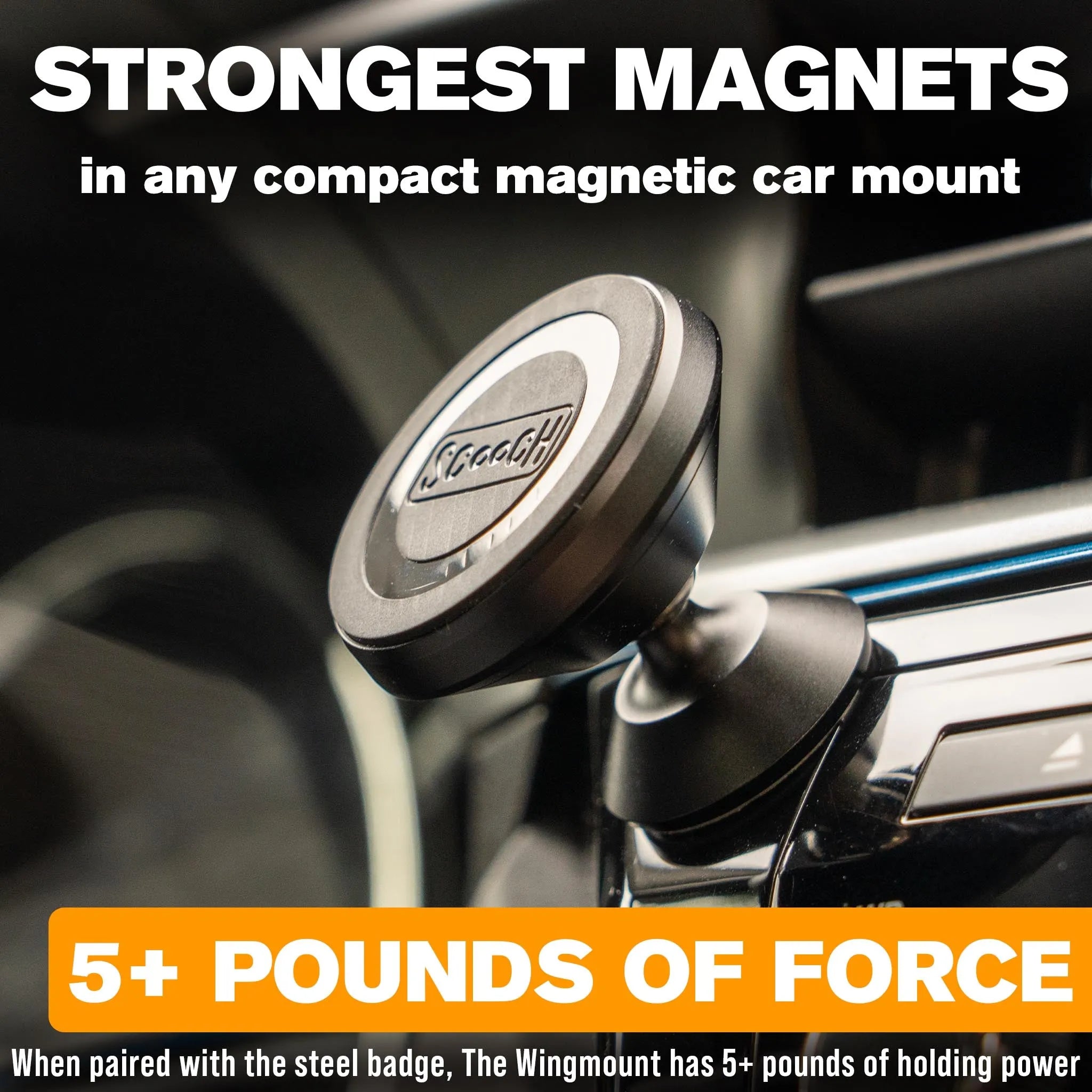 Scooch Wingmount - Universal Magnetic Car Mount Scooch Wingmount