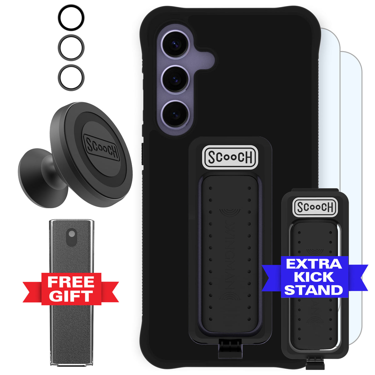 Scooch Wingman Defender Bundle for Galaxy S24+ in Black