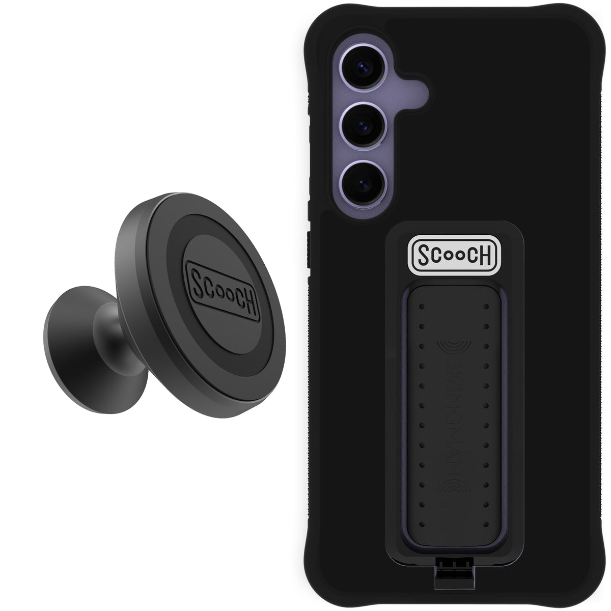 Scooch Wingman Starter Bundle for Galaxy S24+ in Black