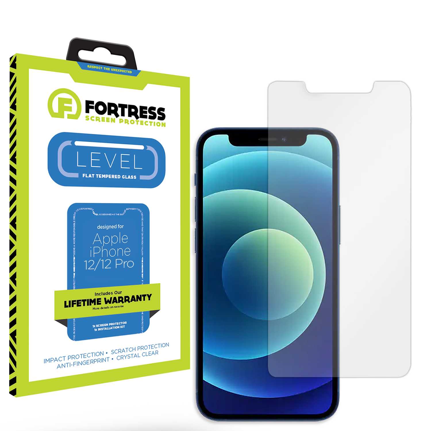 Fortress iPhone 12 Screen Protector $0Coverage Scooch Screen Protector