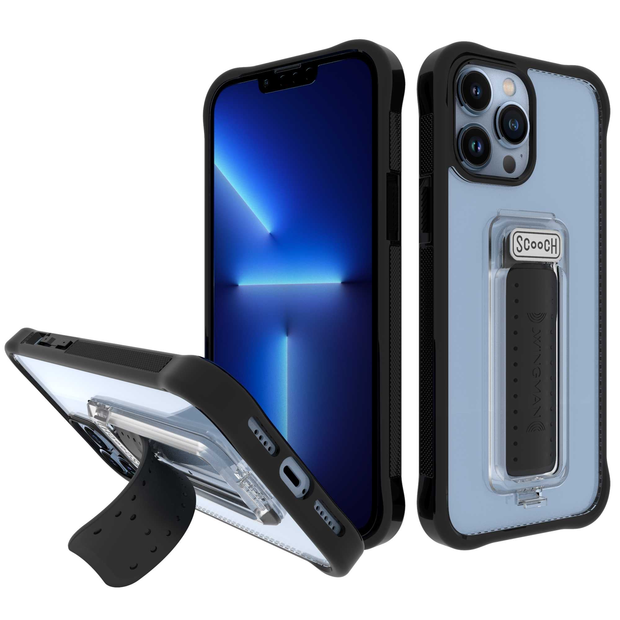 Scooch Wingman for iPhone 13 Pro Max TuxedoClear Scooch Wingman