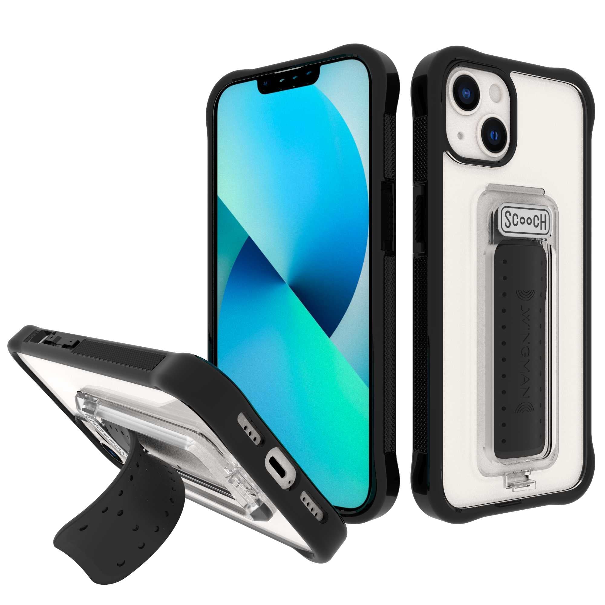 Scooch Wingman for iPhone 13 TuxedoClear Scooch Wingman