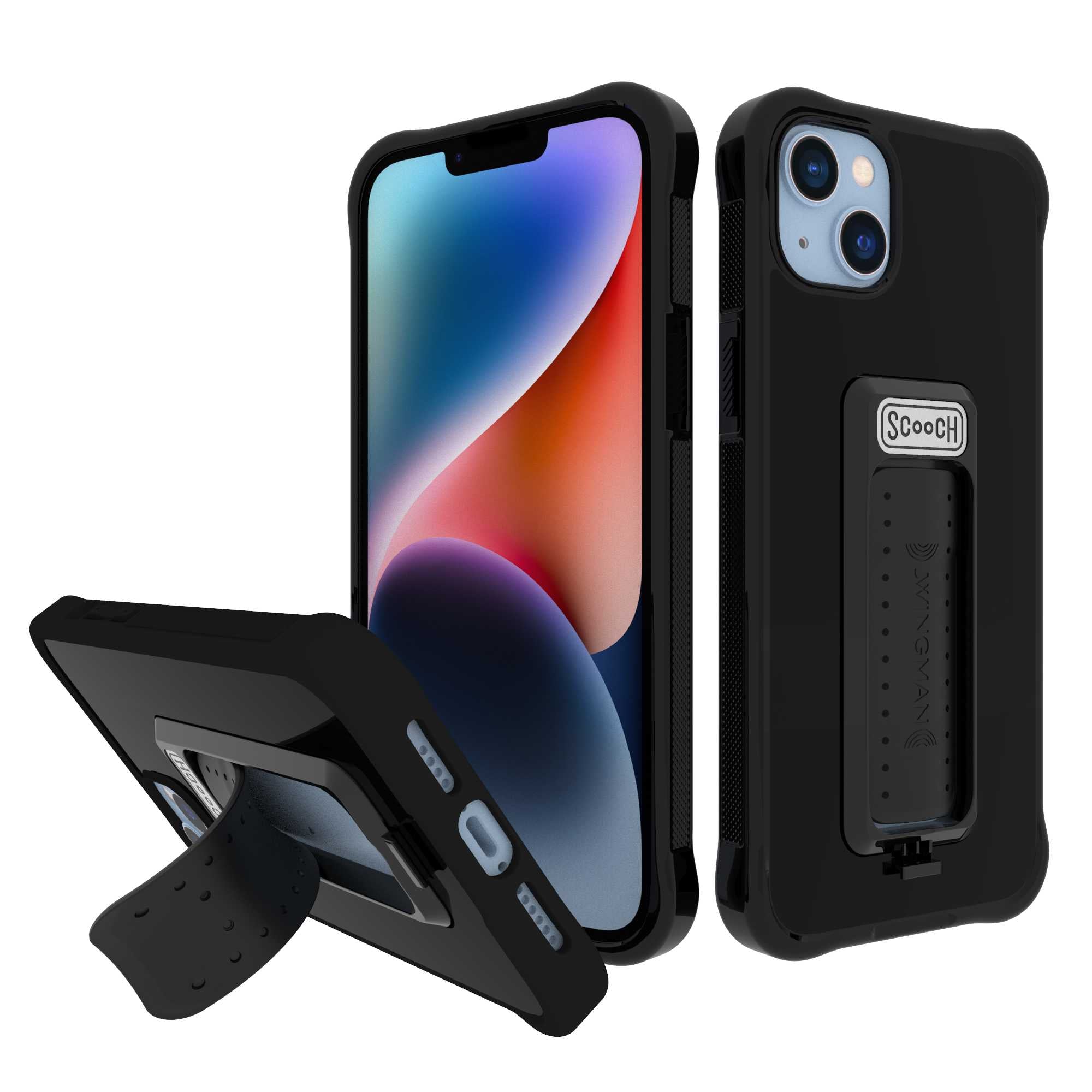 Scooch Wingman for iPhone 14 Plus Black Scooch Wingman