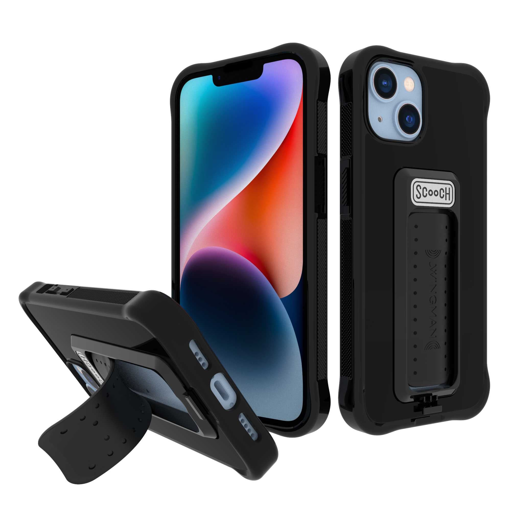 Scooch Wingman for iPhone 14 Black Scooch Wingman