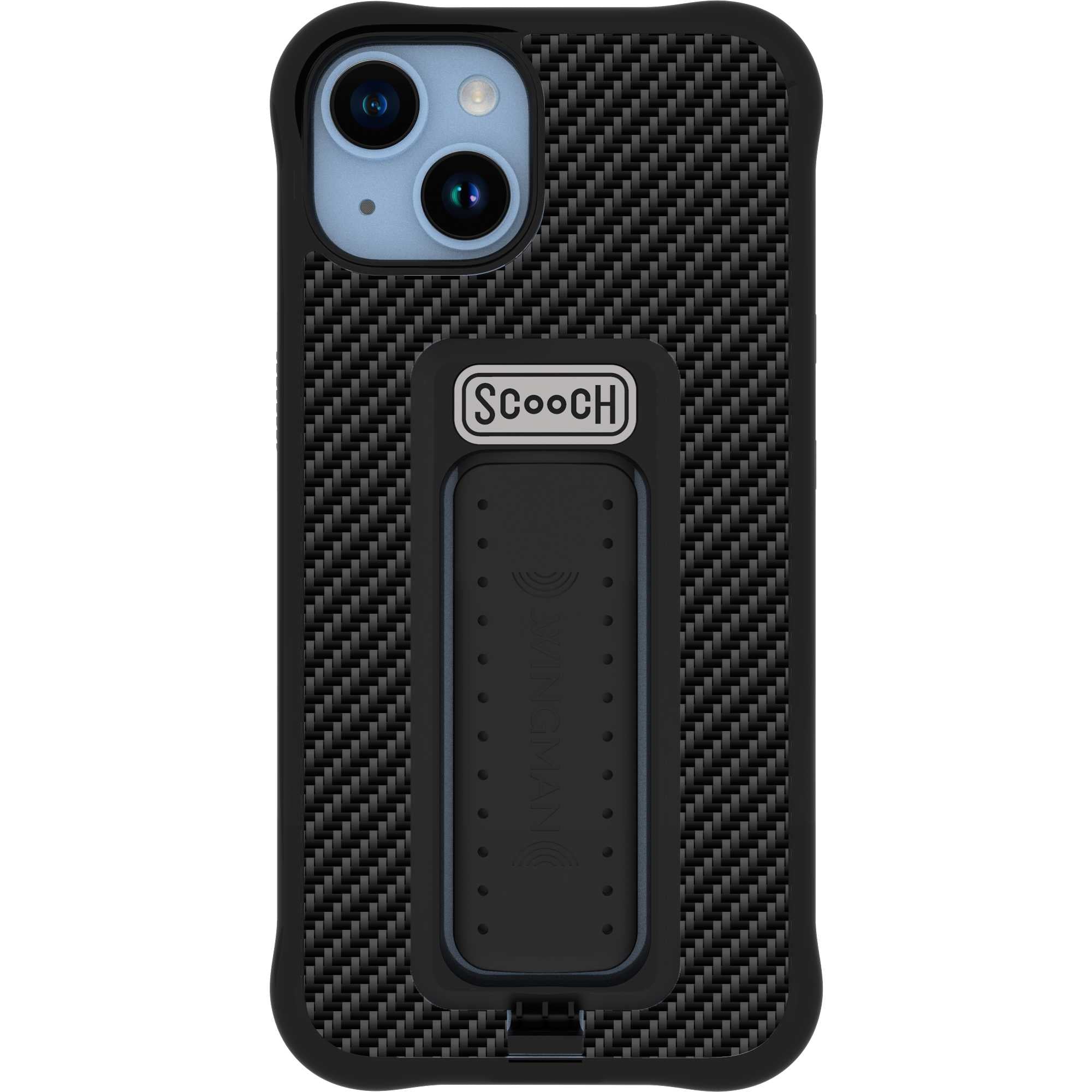 Scooch Wingman for iPhone 14 CarbonFiber Scooch Wingman