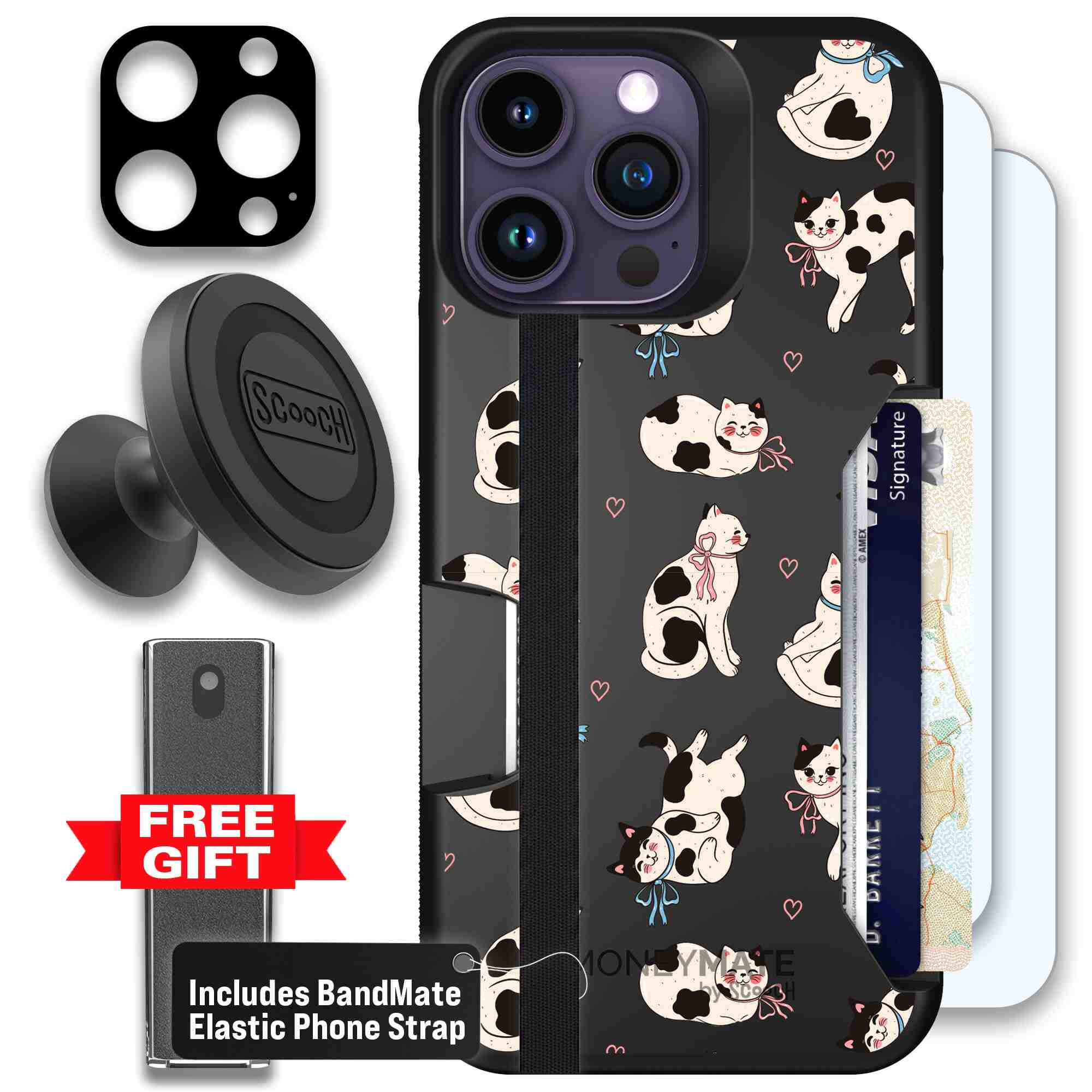 Bow Kitties | website | iPhone 14 Pro Max | Defender Bundle