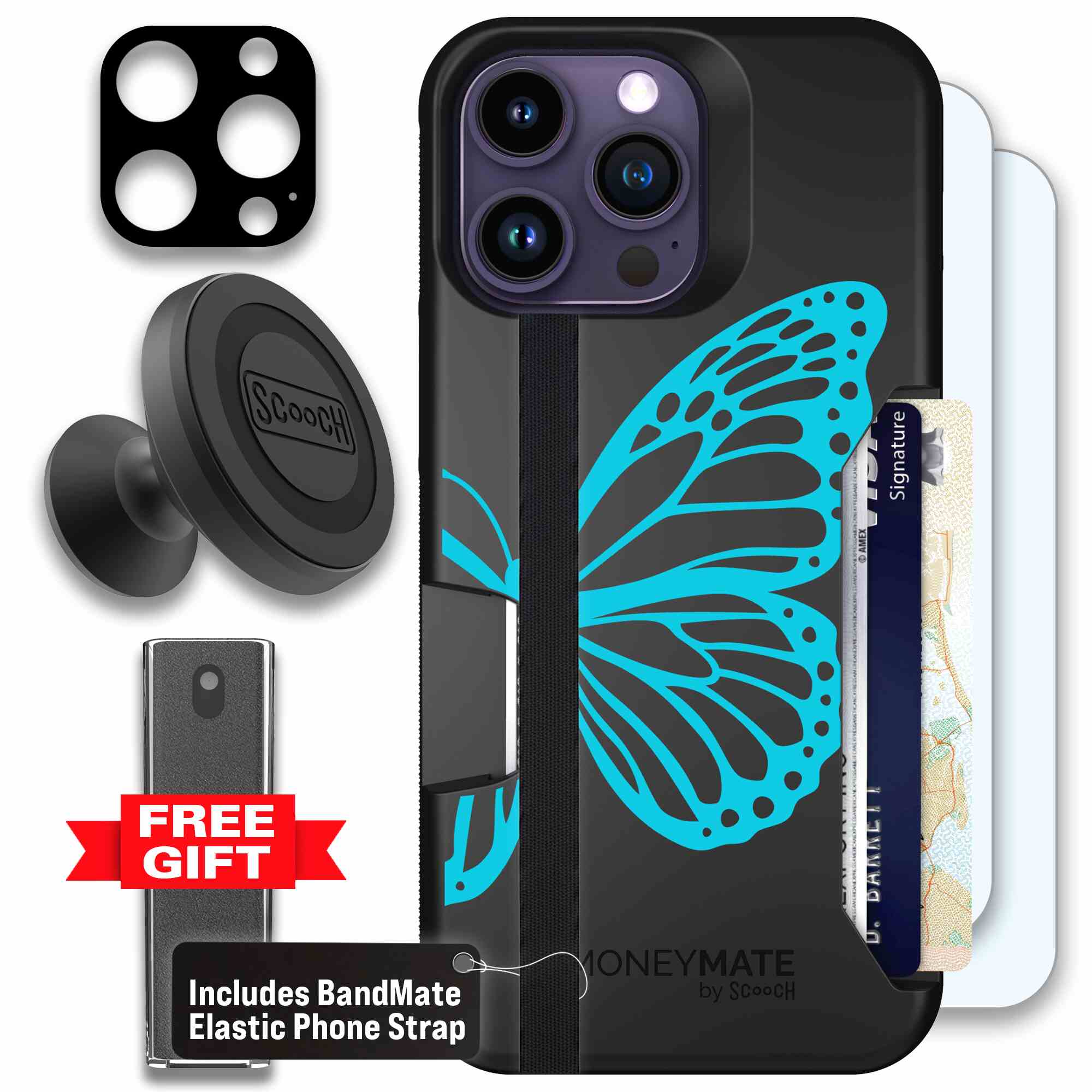 Azure Butterfly | website | iPhone 14 Pro Max | Defender Bundle