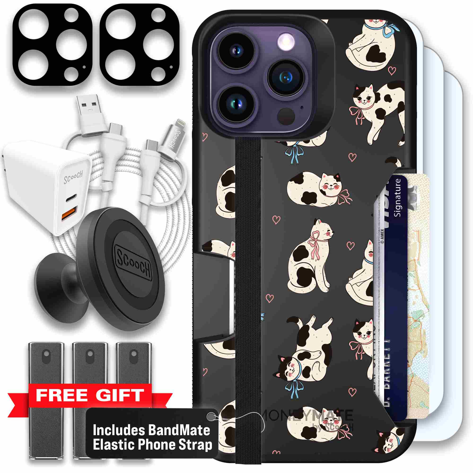 Bow Kitties | website | iPhone 14 Pro Max | Ultimate Bundle