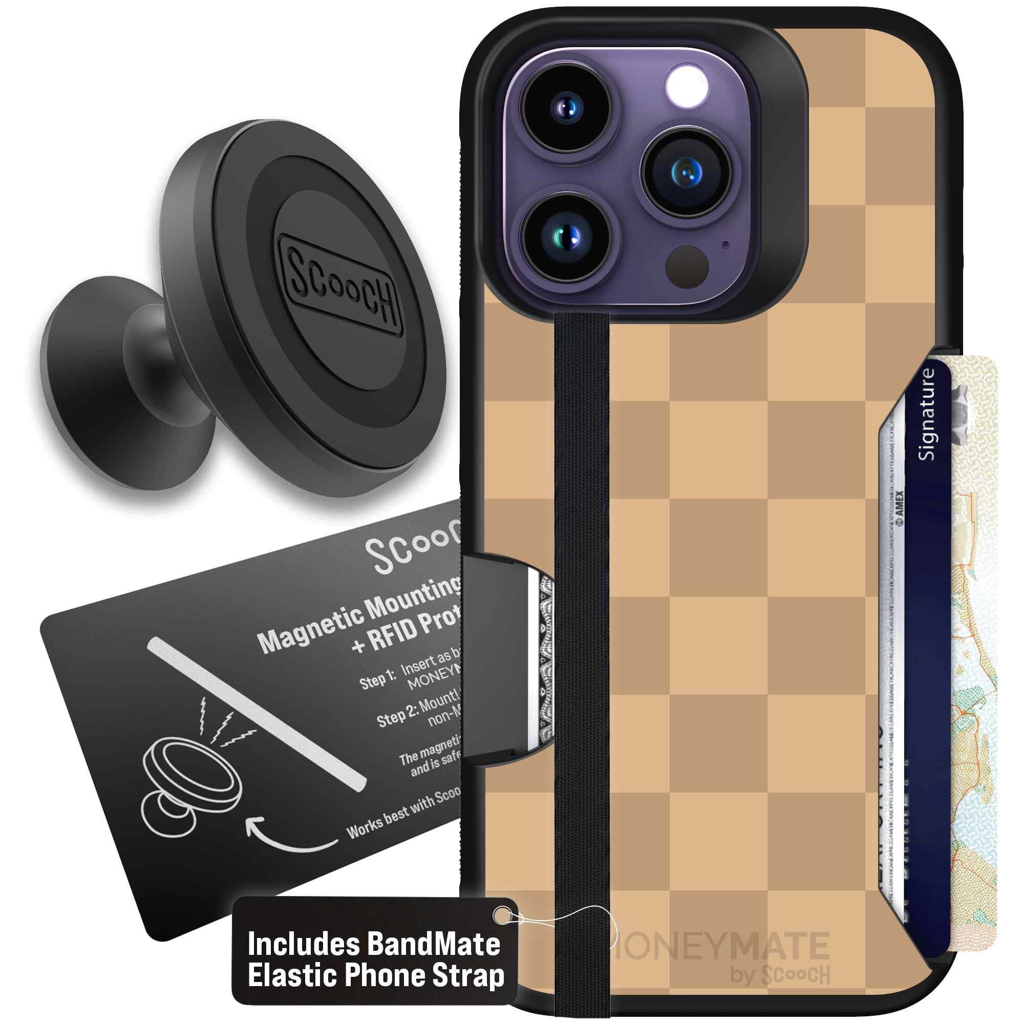 Checkered Beige | website | iPhone 14 Pro | Starter Bundle