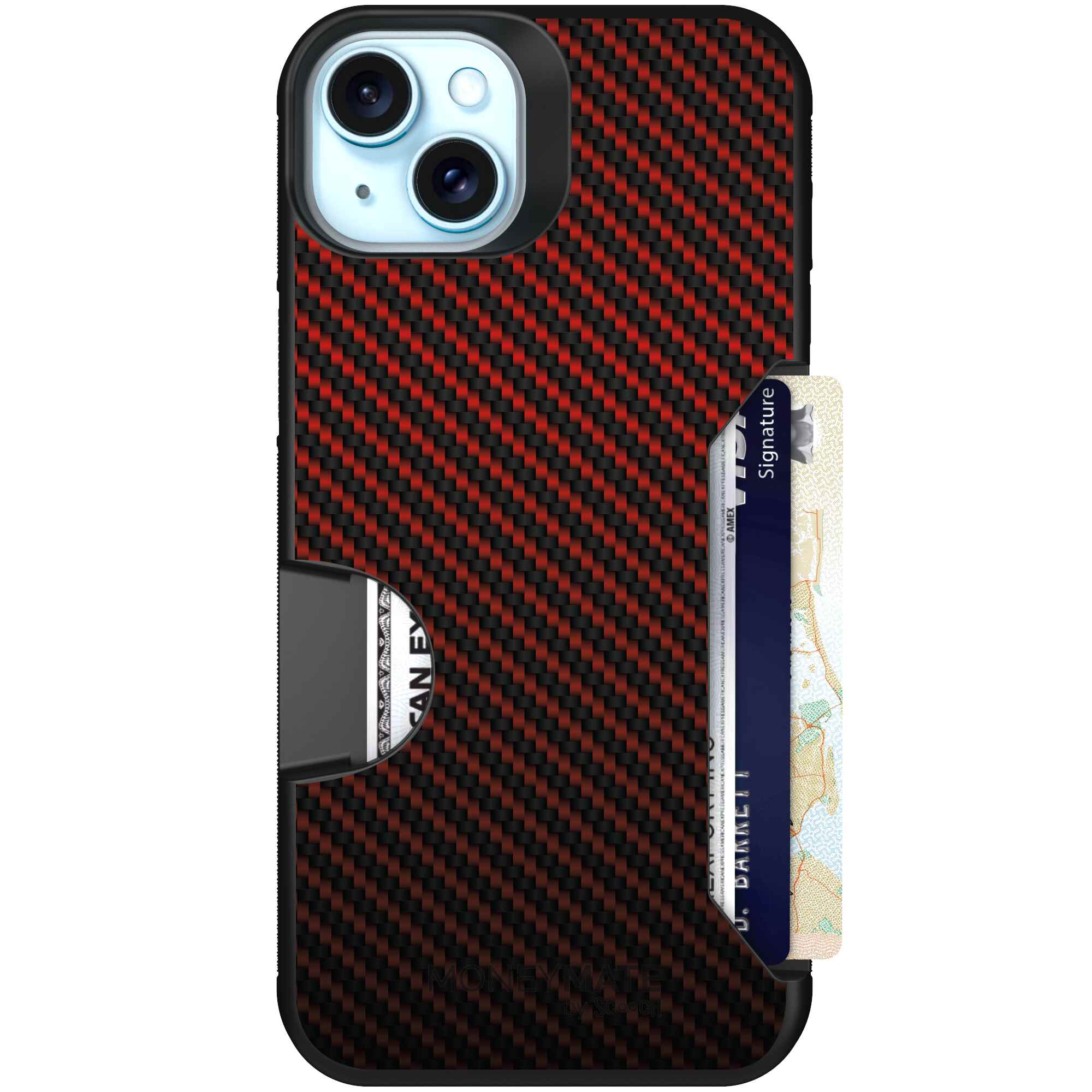 Red Carbon Fiber | website | iPhone 15 Plus | Case
