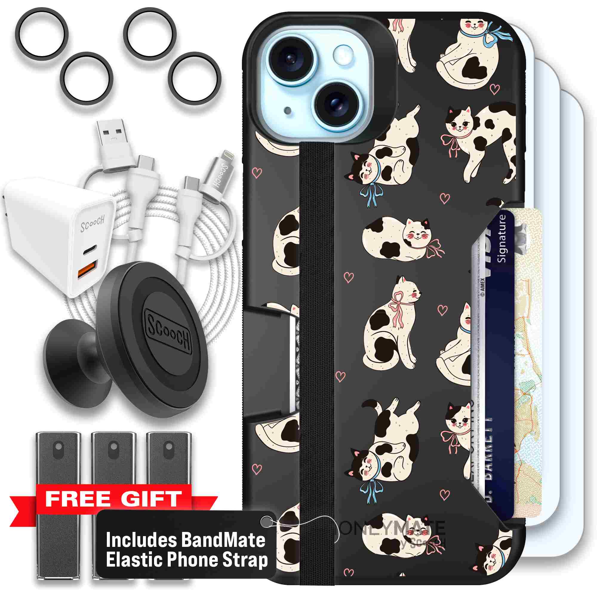 Bow Kitties | website | iPhone 15 Plus | Ultimate Bundle