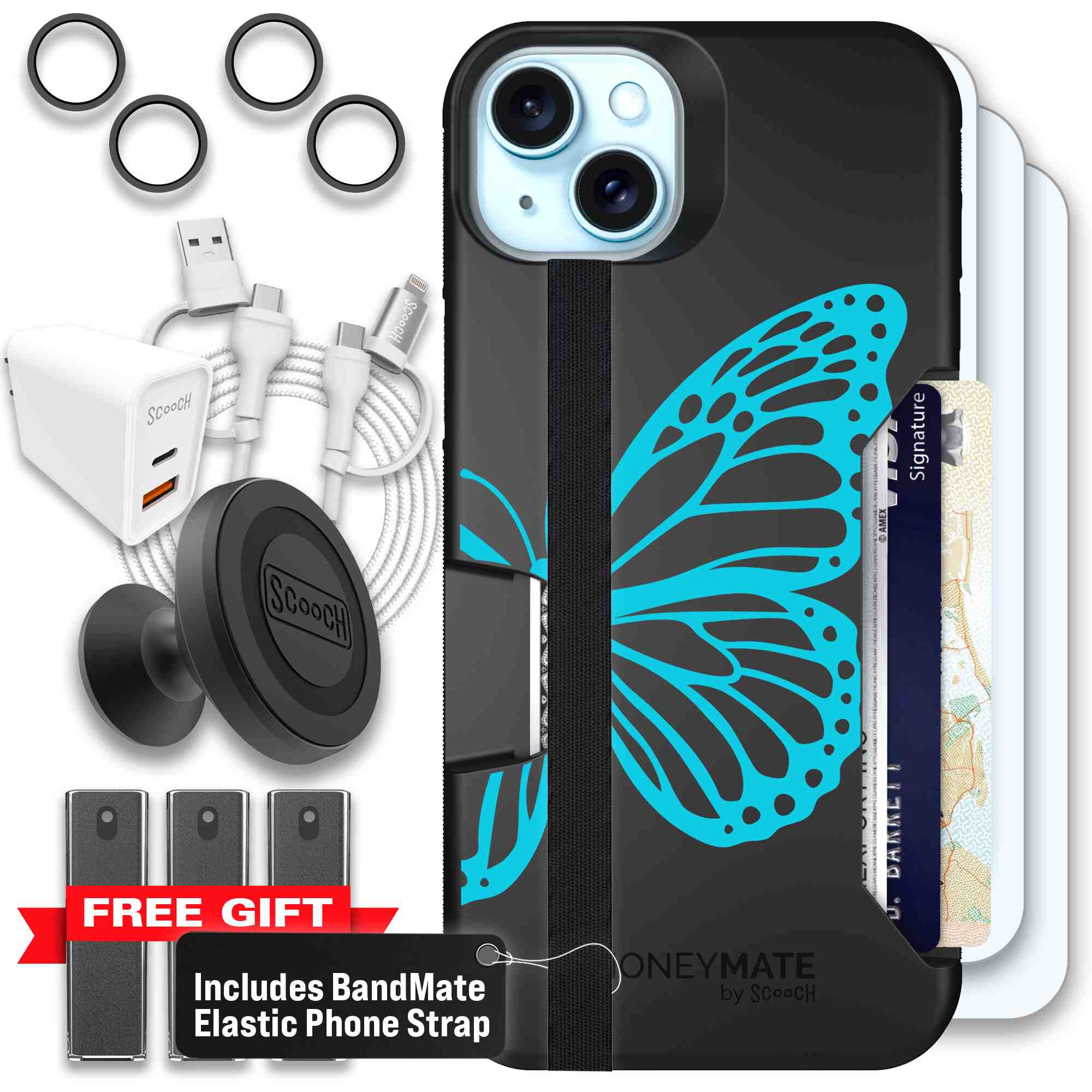 Azure Butterfly | website | iPhone 15 Plus | Ultimate Bundle