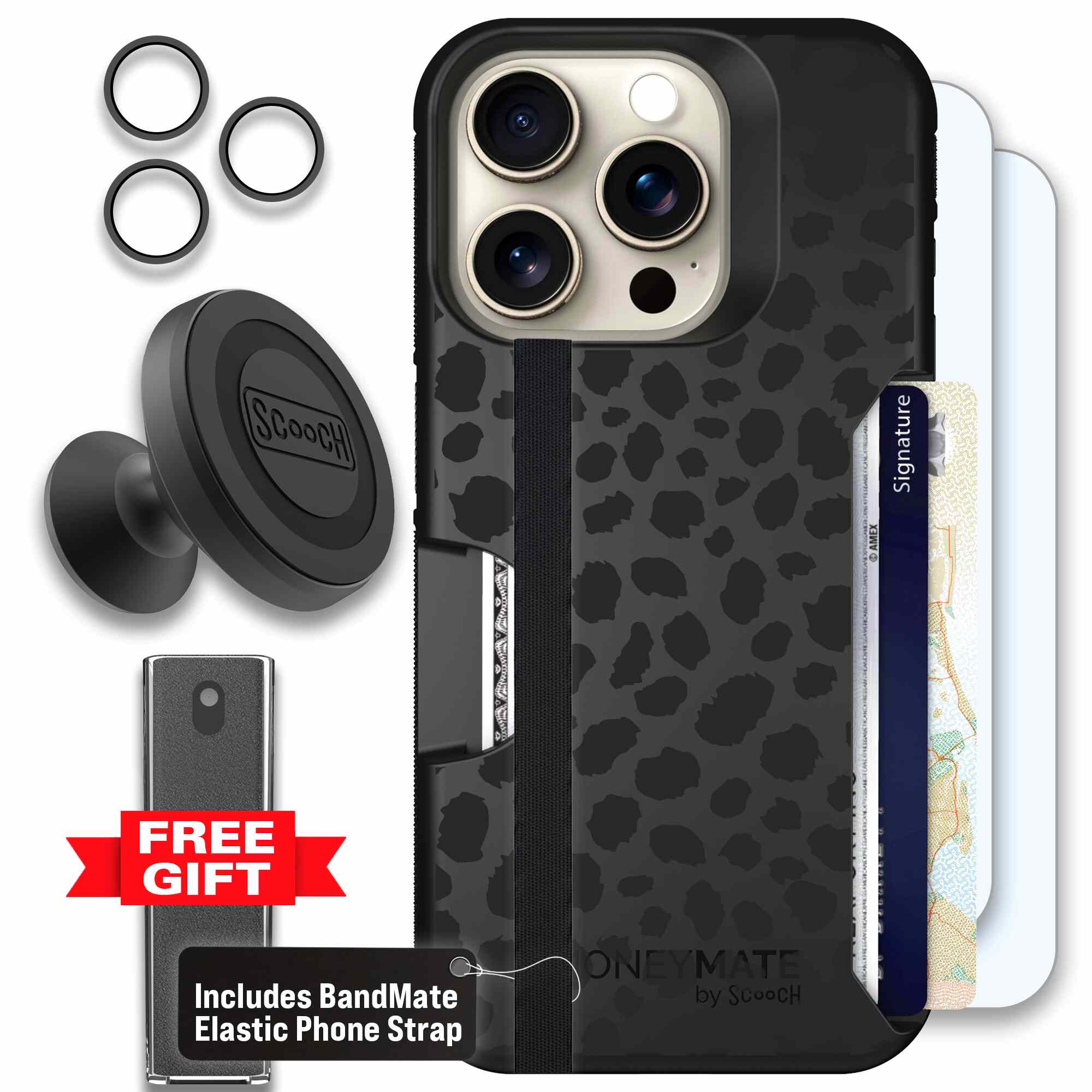 Black Leopard | website | iPhone 15 Pro | Defender Bundle
