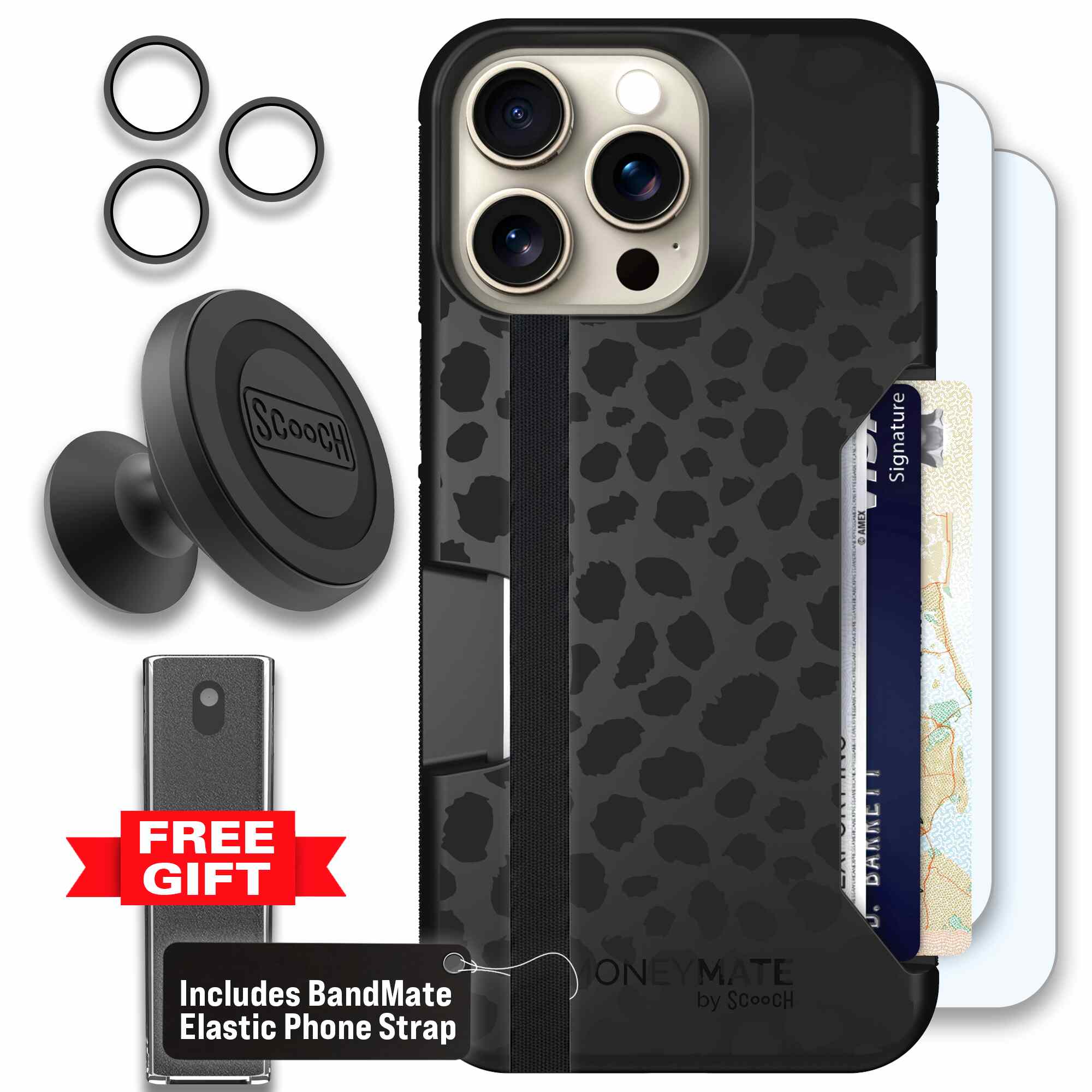 Black Leopard | website | iPhone 15 Pro Max | Defender Bundle