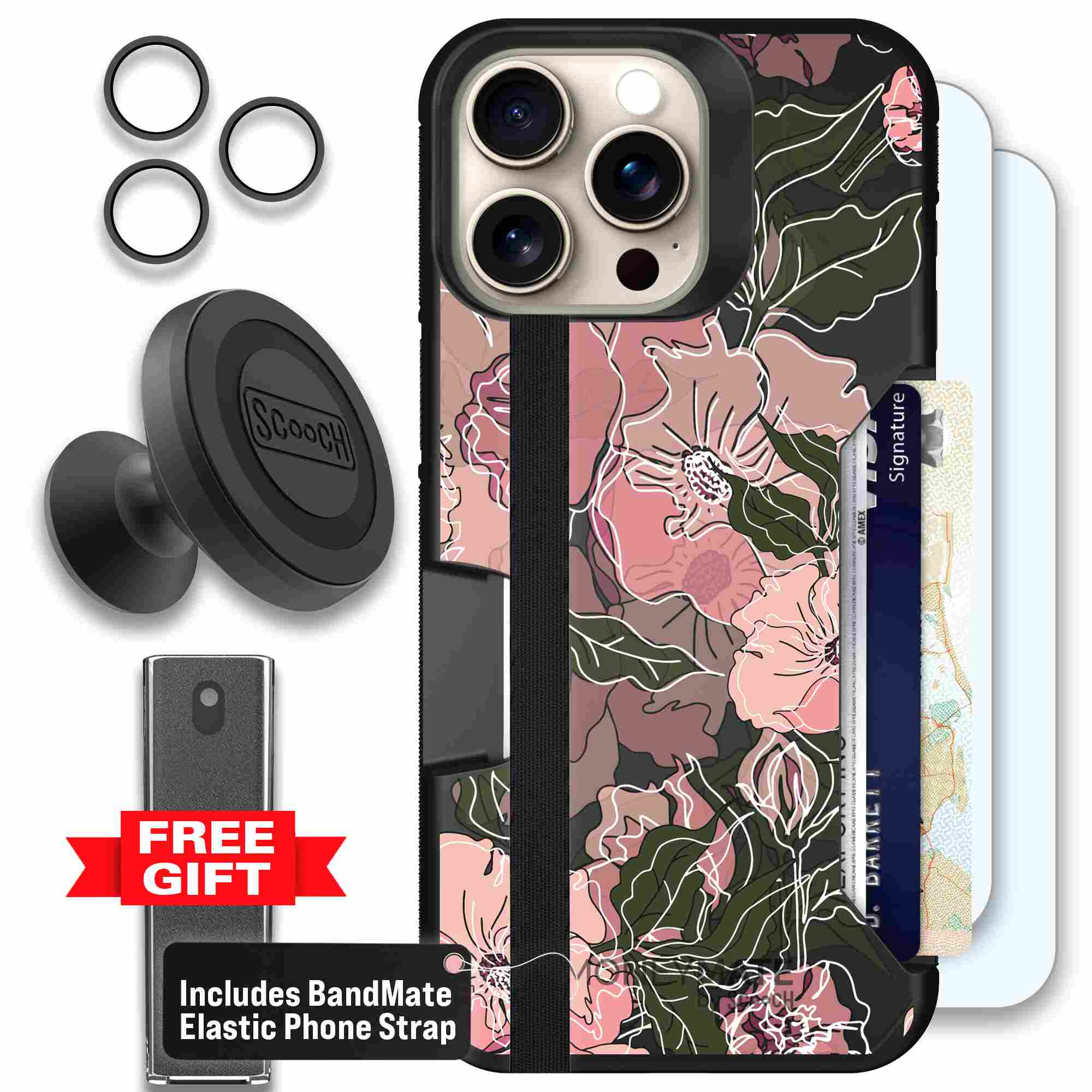 Blush Botanical | website | iPhone 15 Pro Max | Defender Bundle