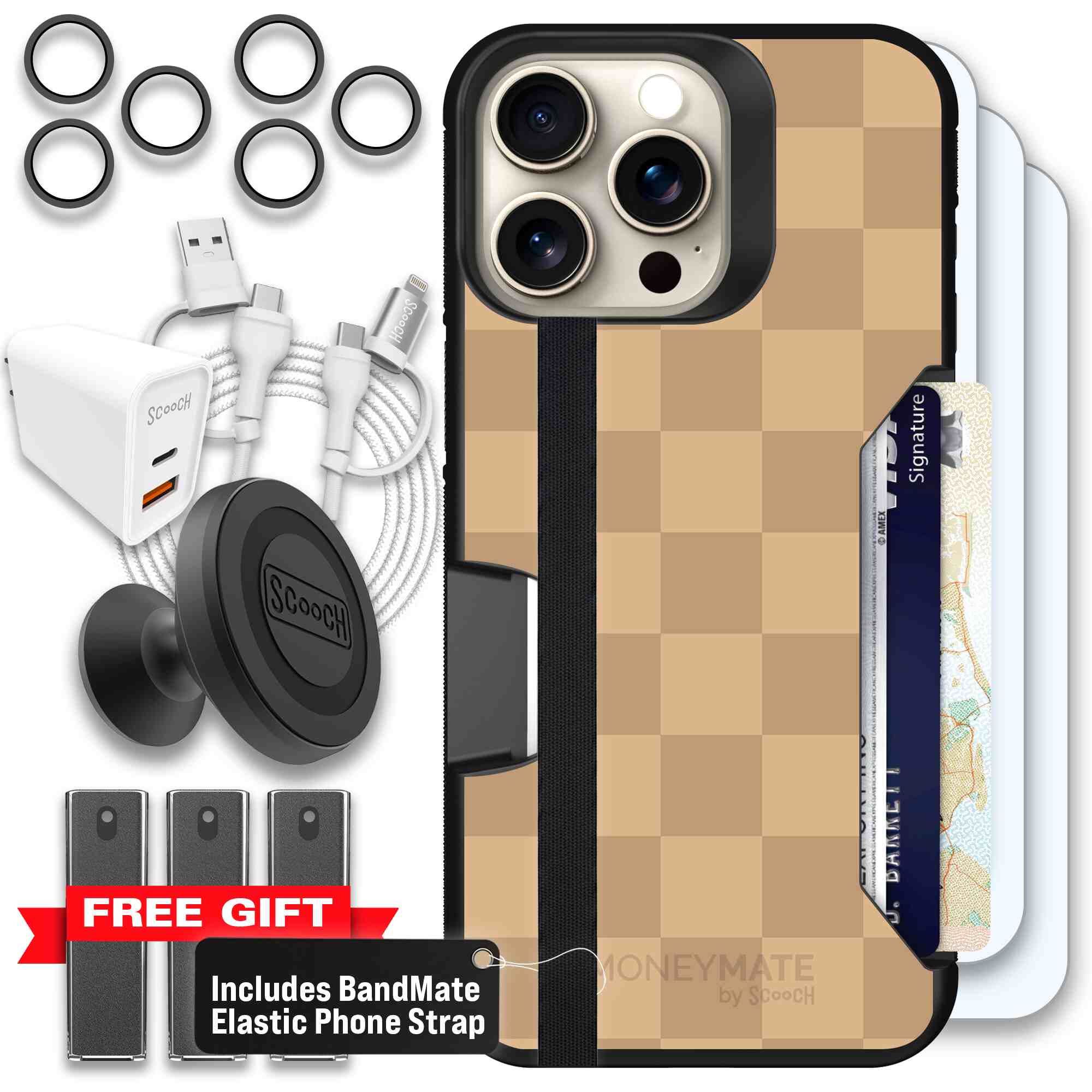 Checkered Beige | website | iPhone 15 Pro Max | Ultimate Bundle