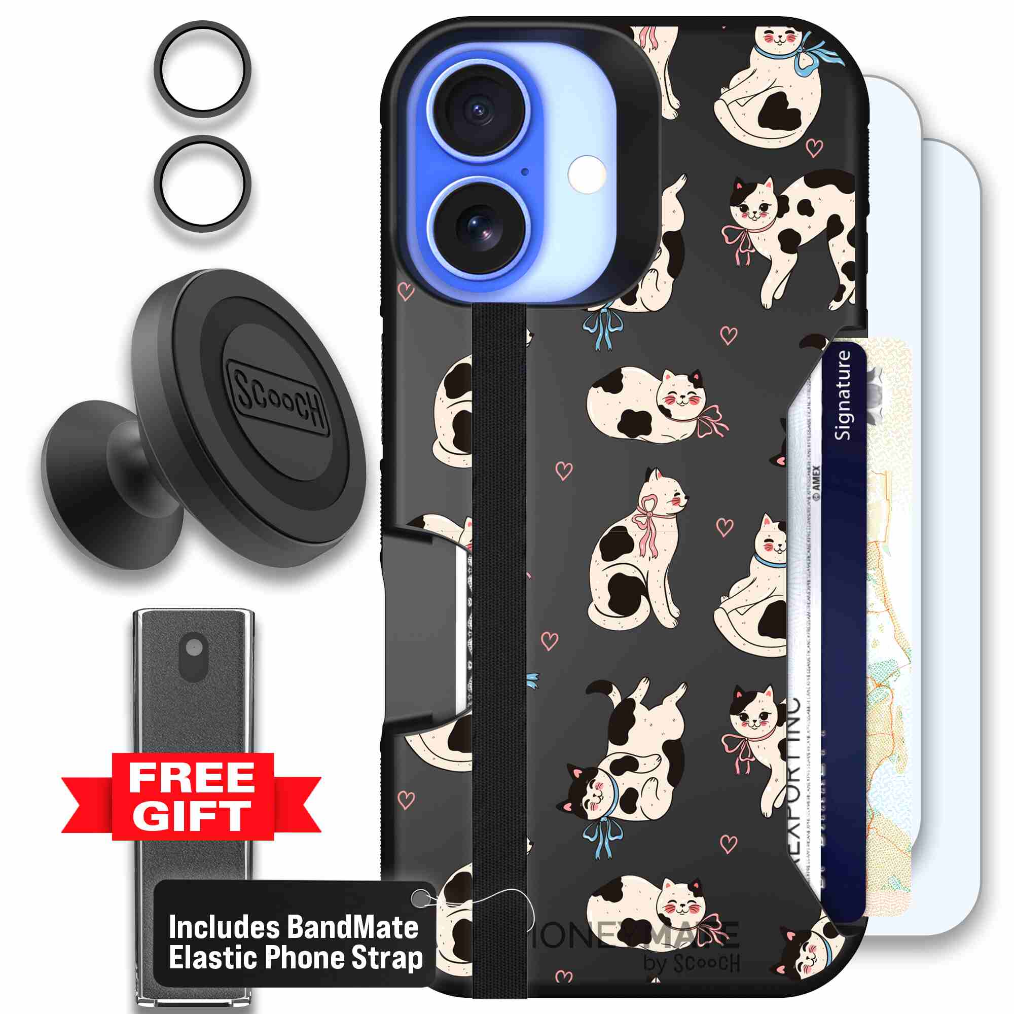 Bow Kitties | website | iPhone 16 | Defender Bundle