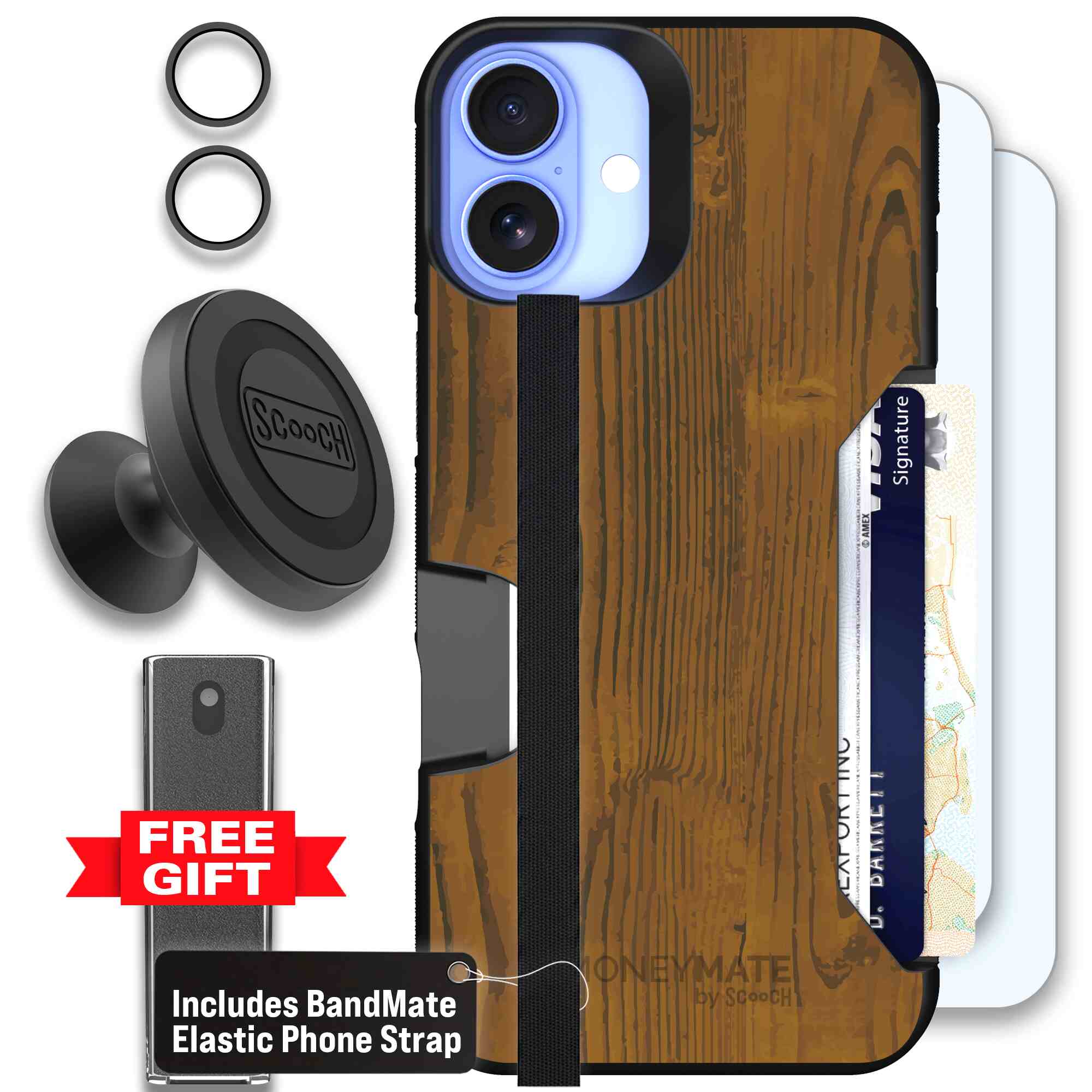 Wood Grain | website | iPhone 16 Plus | Defender Bundle