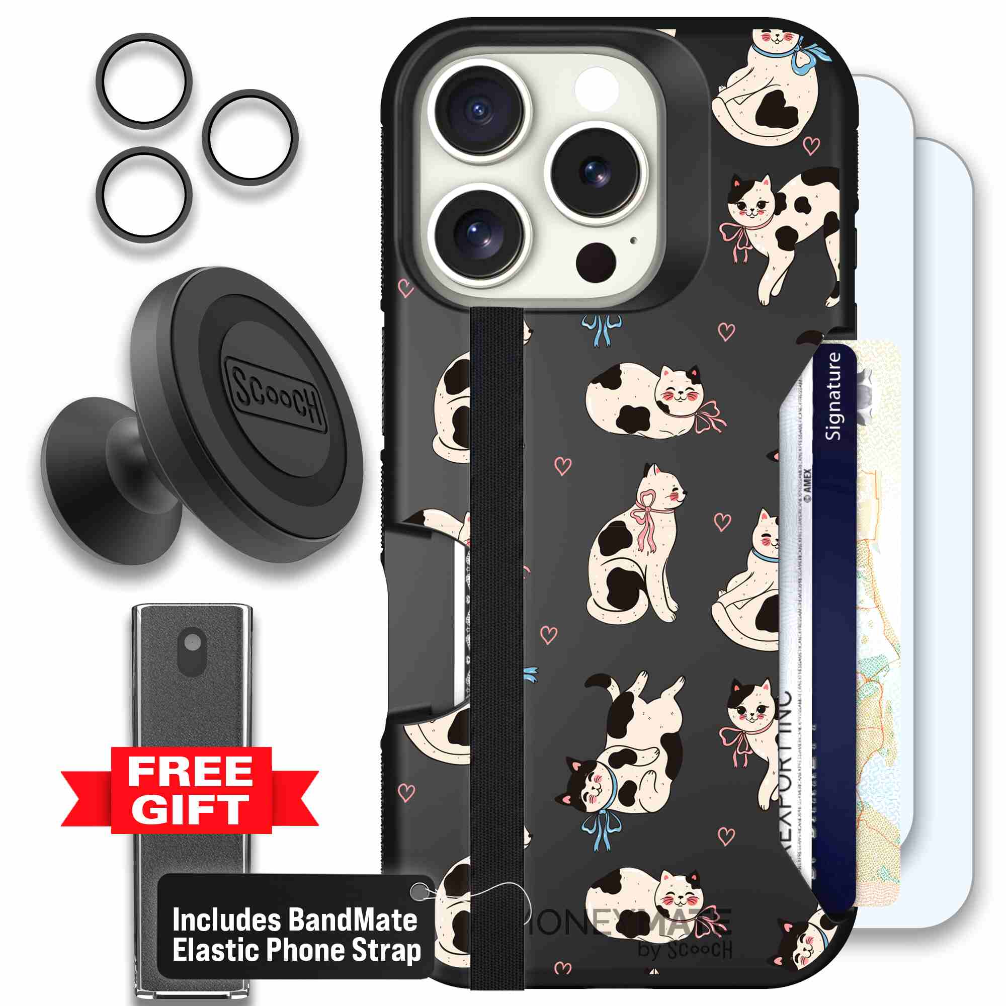 Bow Kitties | website | iPhone 16 Pro | Defender Bundle