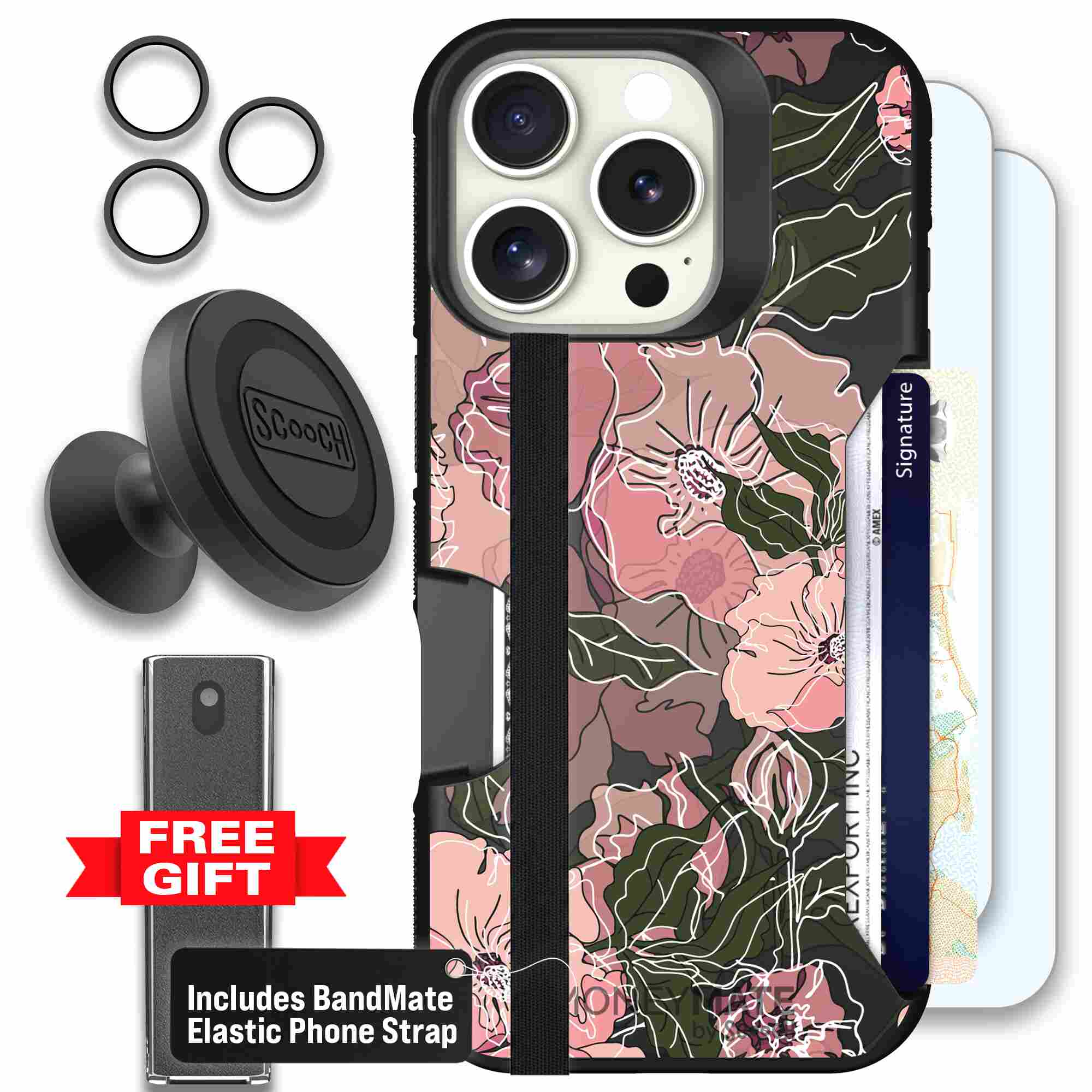 Blush Botanical | website | iPhone 16 Pro | Defender Bundle
