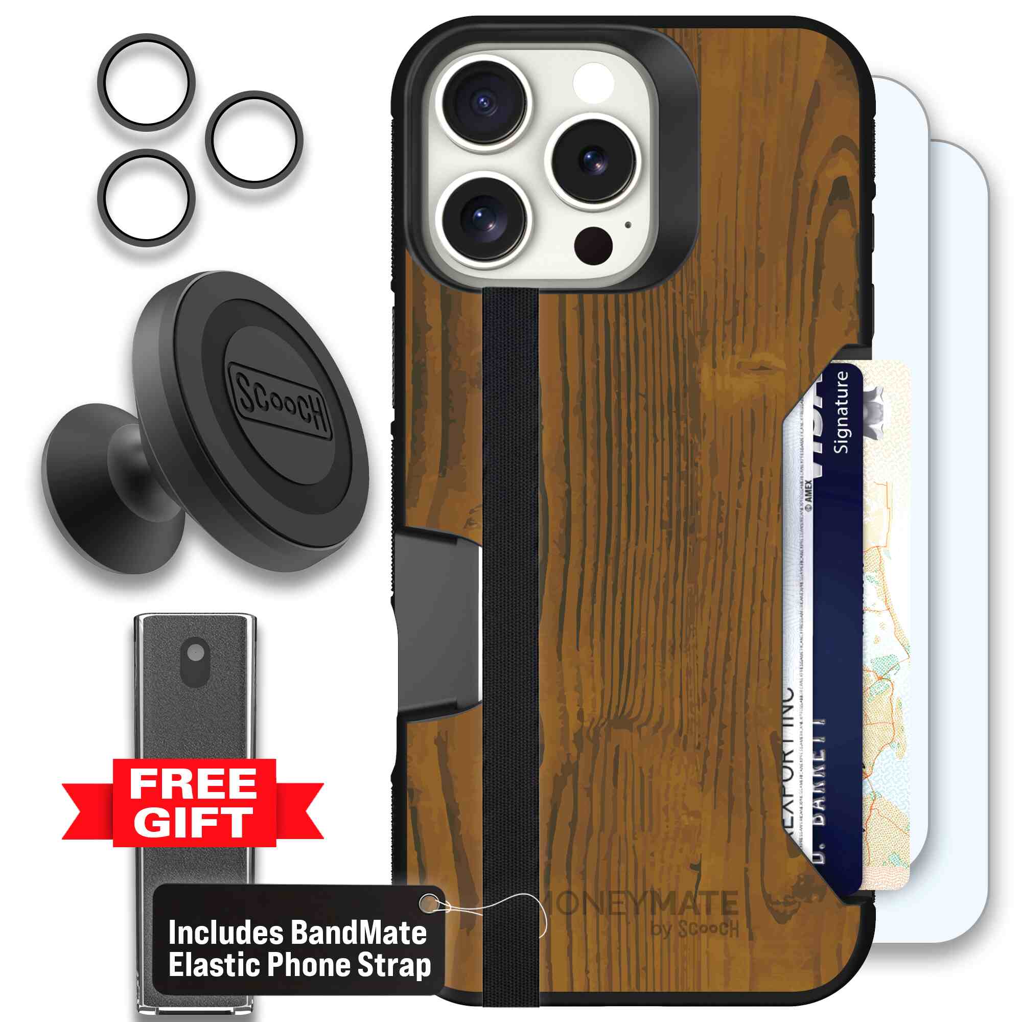 Wood Grain | website | iPhone 16 Pro Max | Defender Bundle