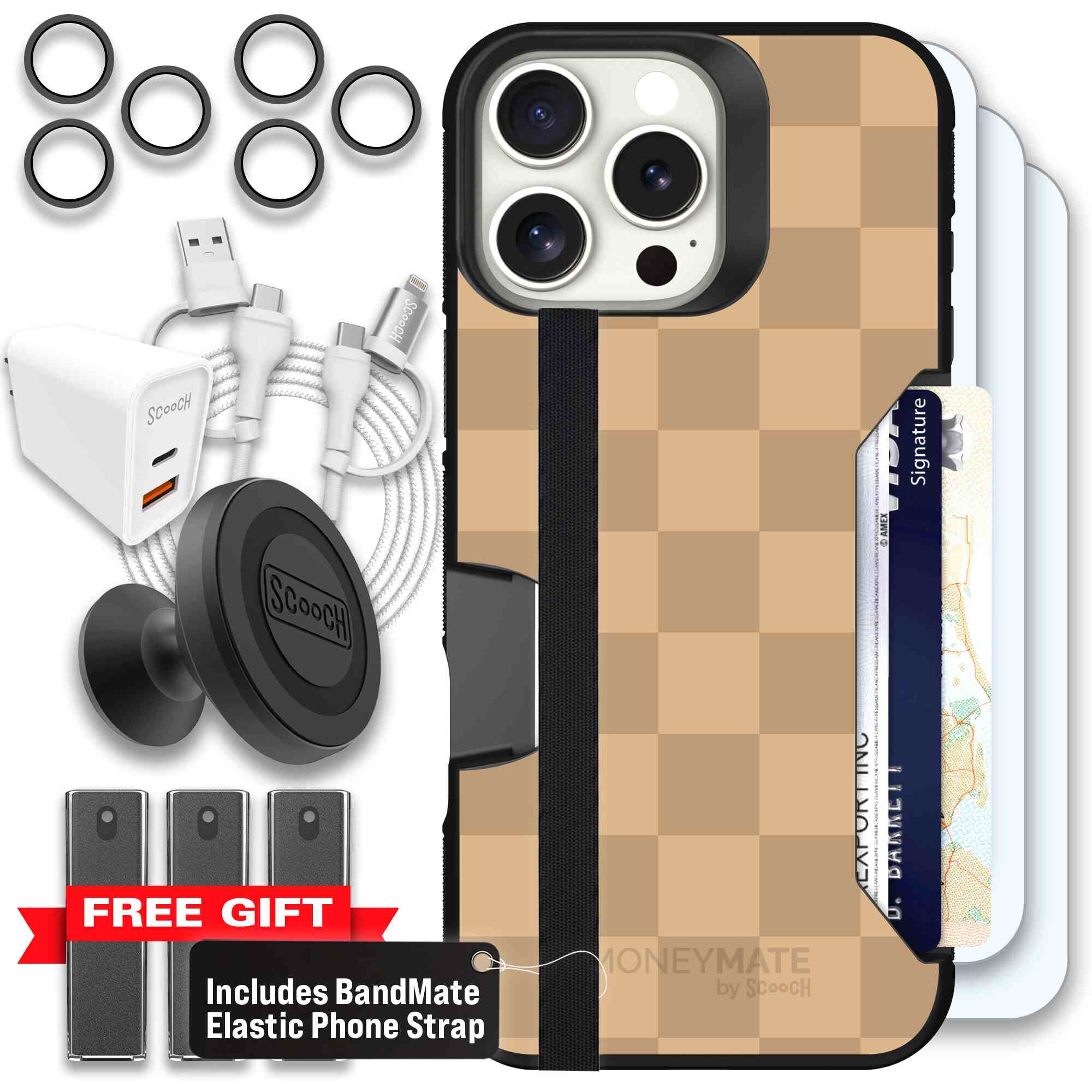 Checkered Beige | website | iPhone 16 Pro Max | Ultimate Bundle