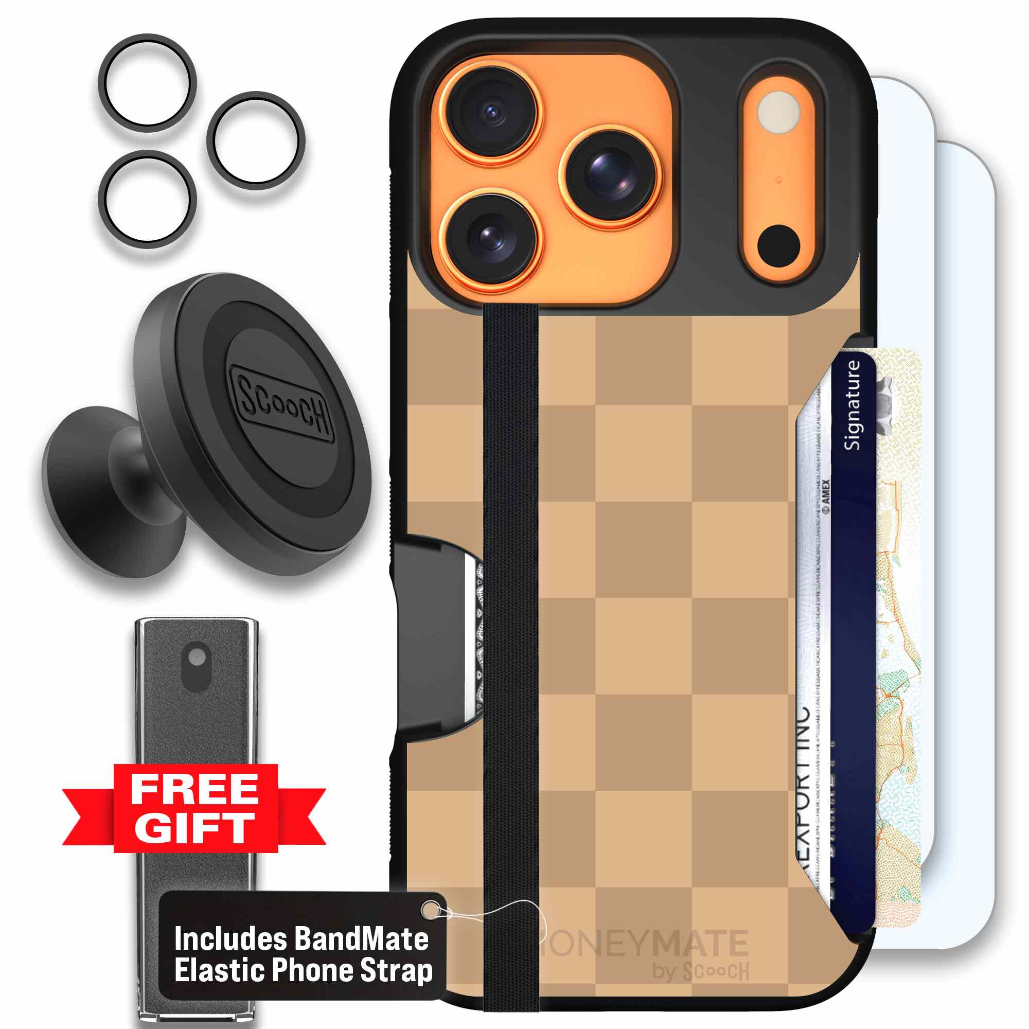 Checkered Beige | website | iPhone 17 Pro | Defender Bundle