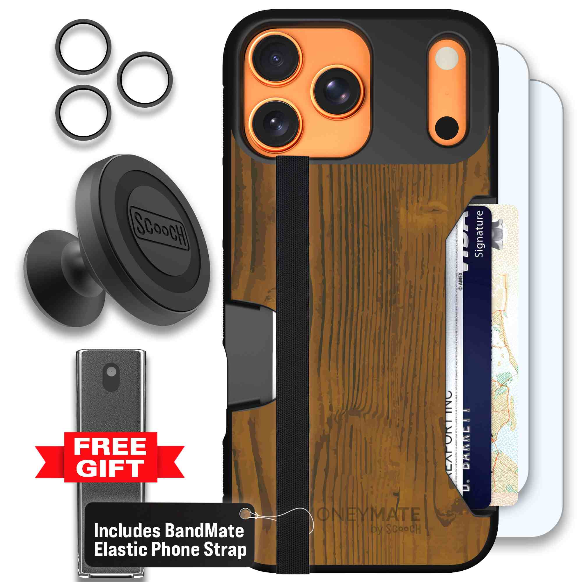 Wood Grain | website | iPhone 17 Pro Max | Defender Bundle