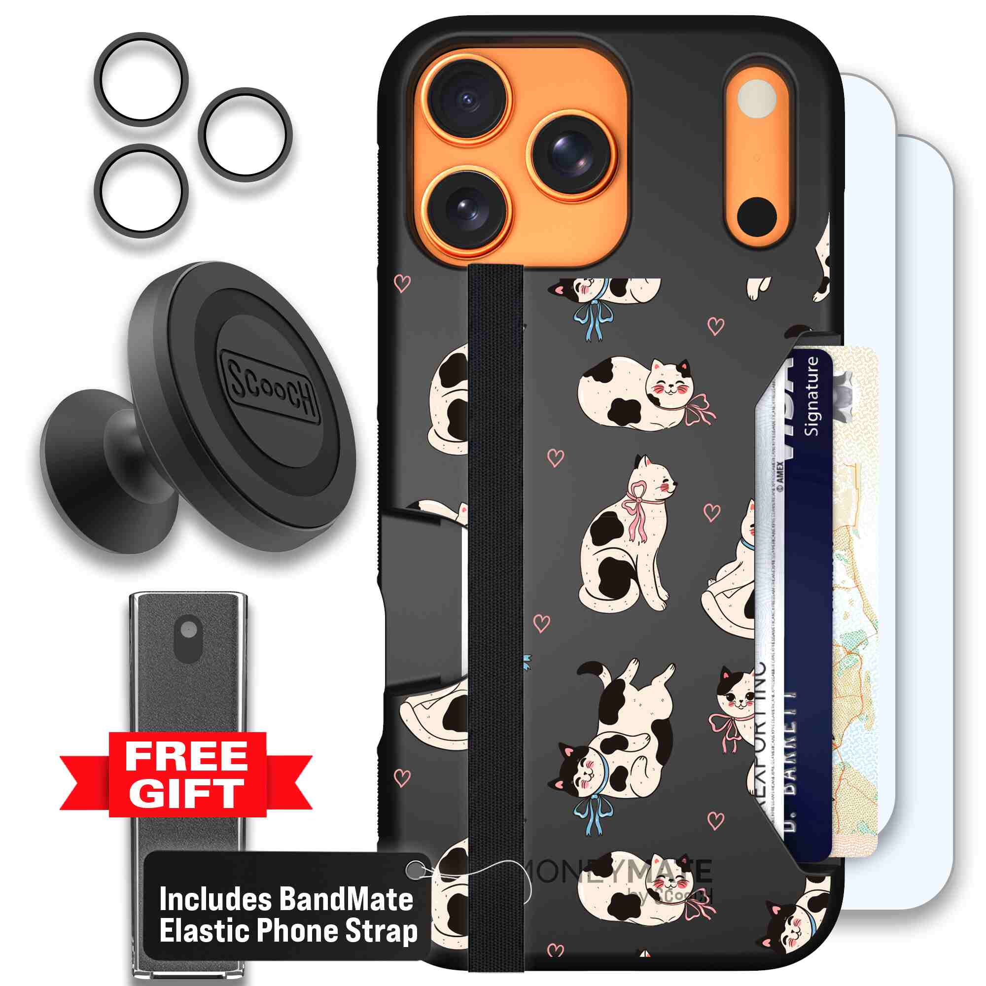 Bow Kitties | website | iPhone 17 Pro Max | Defender Bundle