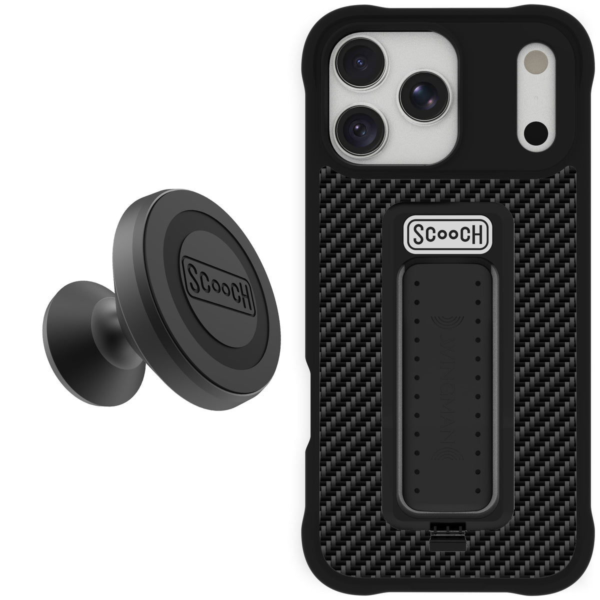 Scooch Wingman Starter Bundle for iPhone 17 Pro Max in Carbon Fiber