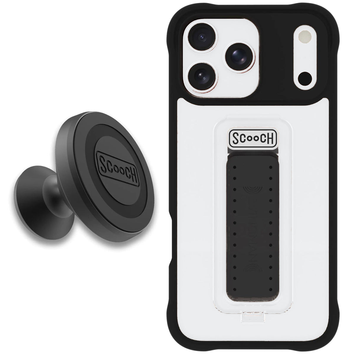 Scooch Wingman Starter Bundle for iPhone 18 Pro Max in Tuxedo Clear