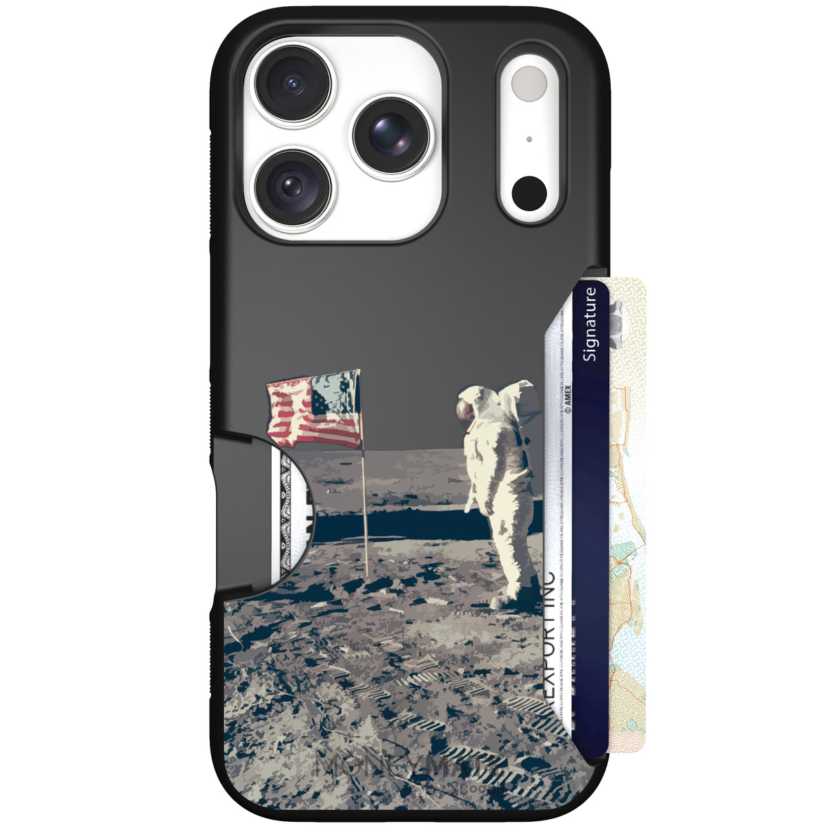 Moneymate Lunar Landing for iPhone 18 Pro β case