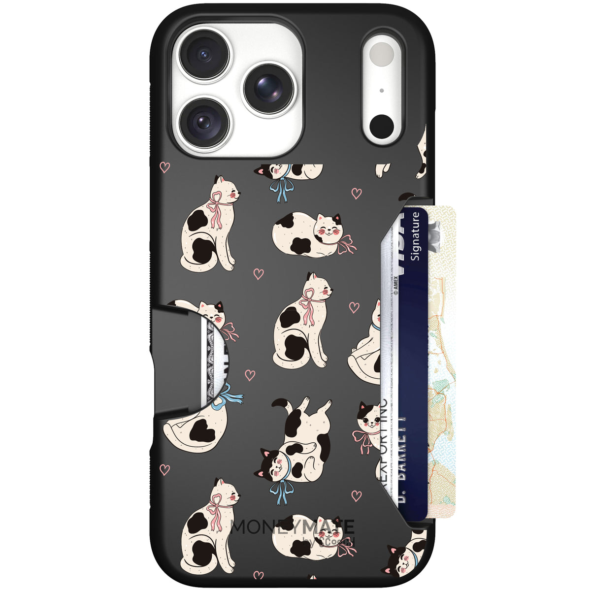Moneymate Bow Kitties for iPhone 18 Pro Max β case