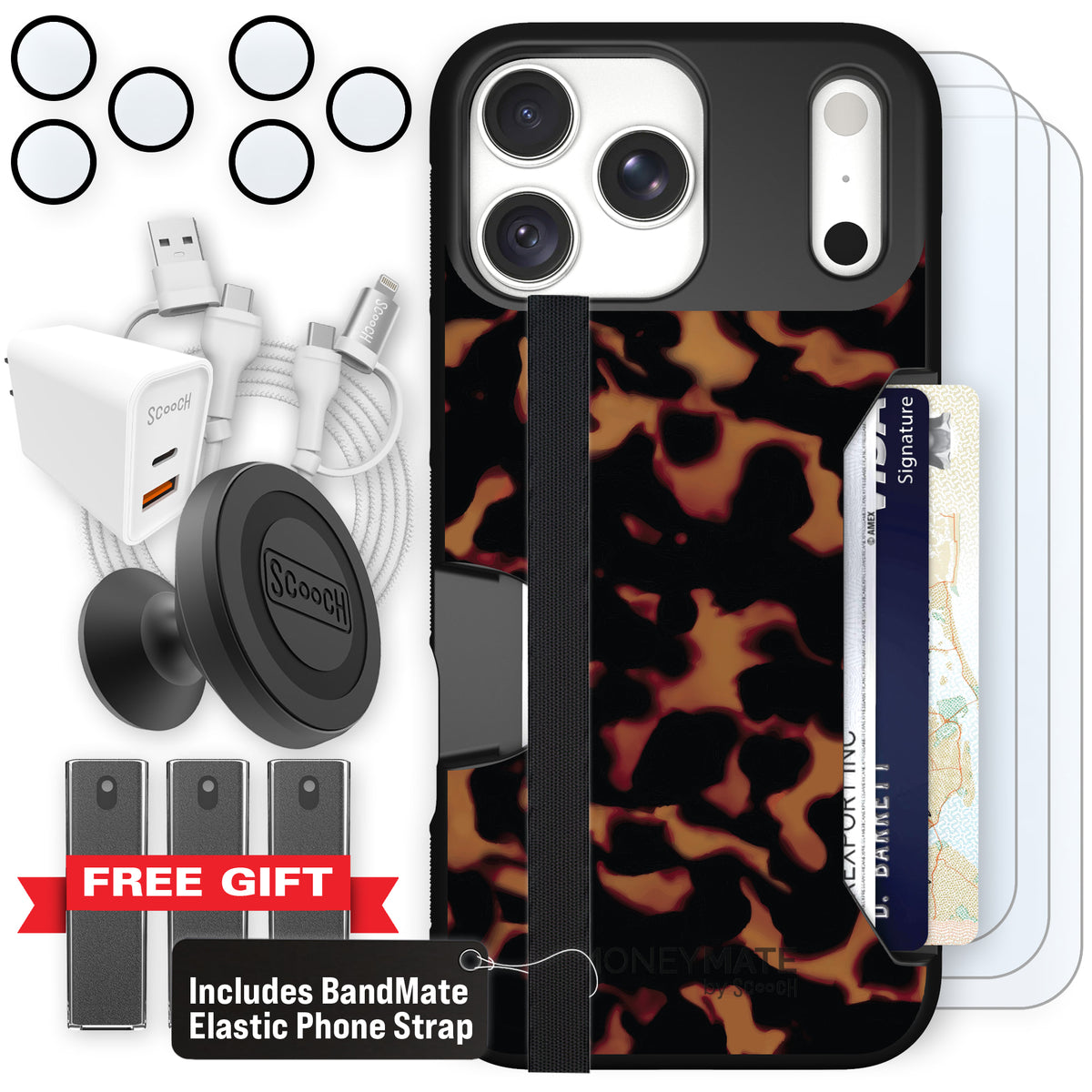Moneymate Tortoise Shell for iPhone 18 Pro Max — Ultimate Bundle