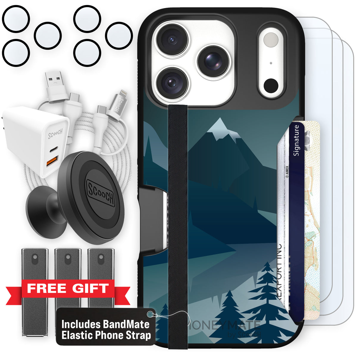Moneymate Midnight Ridge for iPhone 18 Pro — Ultimate Bundle