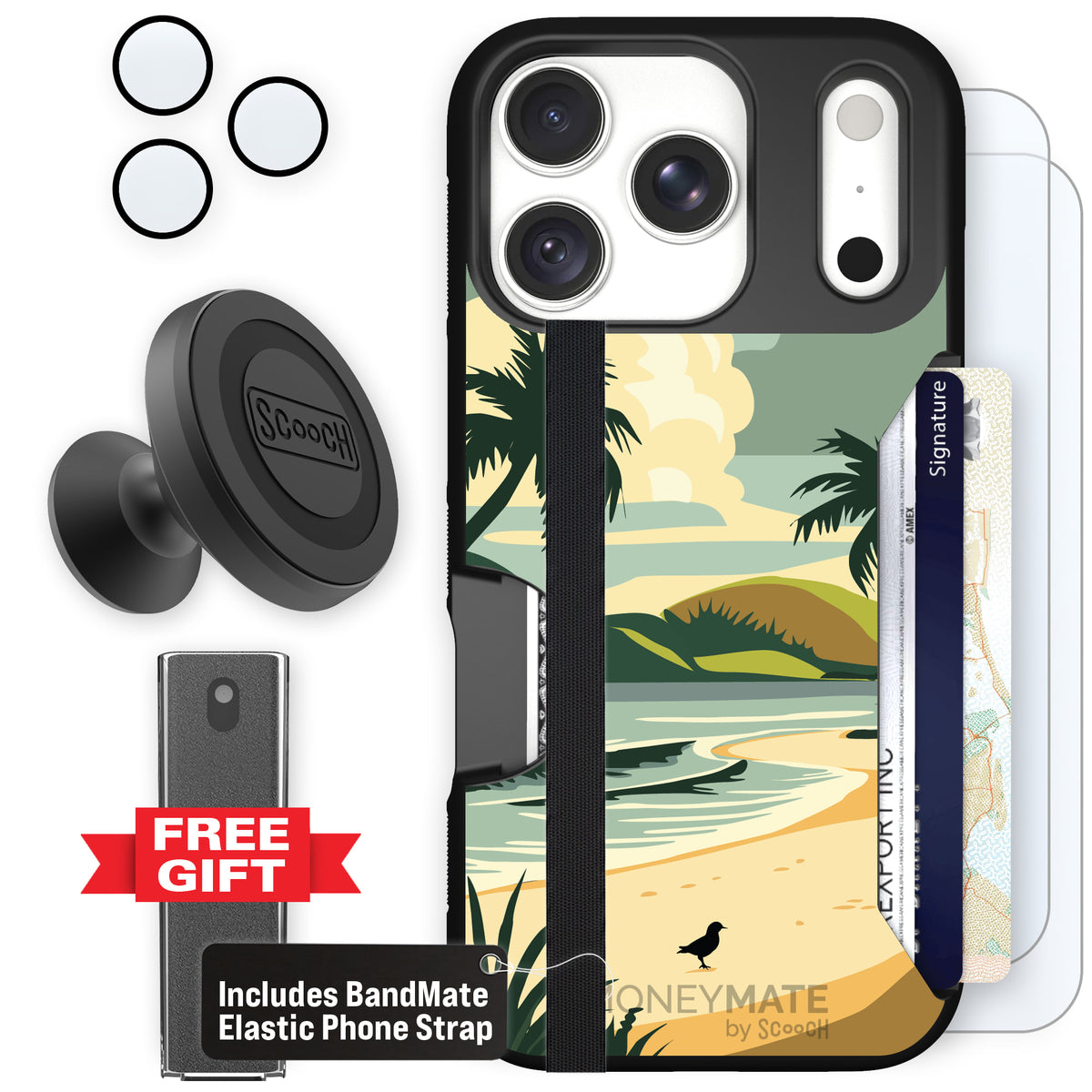 Moneymate Paradise Cove for iPhone 18 Pro — Defender Bundle