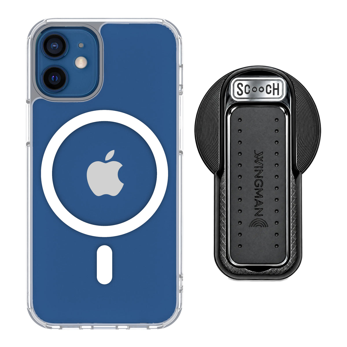 MagCase Clear for iPhone 12 mini with Black Wingback for MagSafe