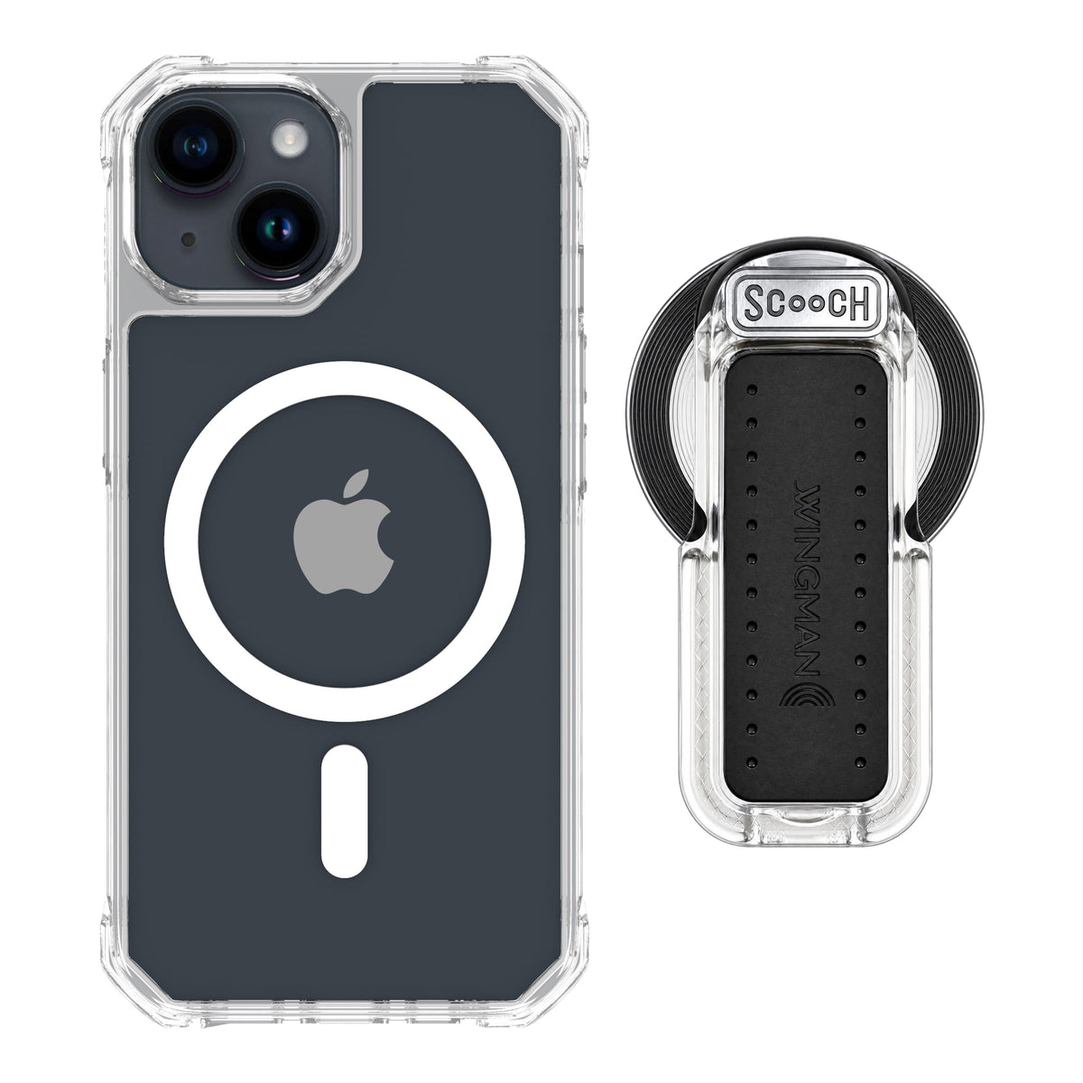 MagCase Clear for iPhone 15 with Clear Wingback for MagSafe