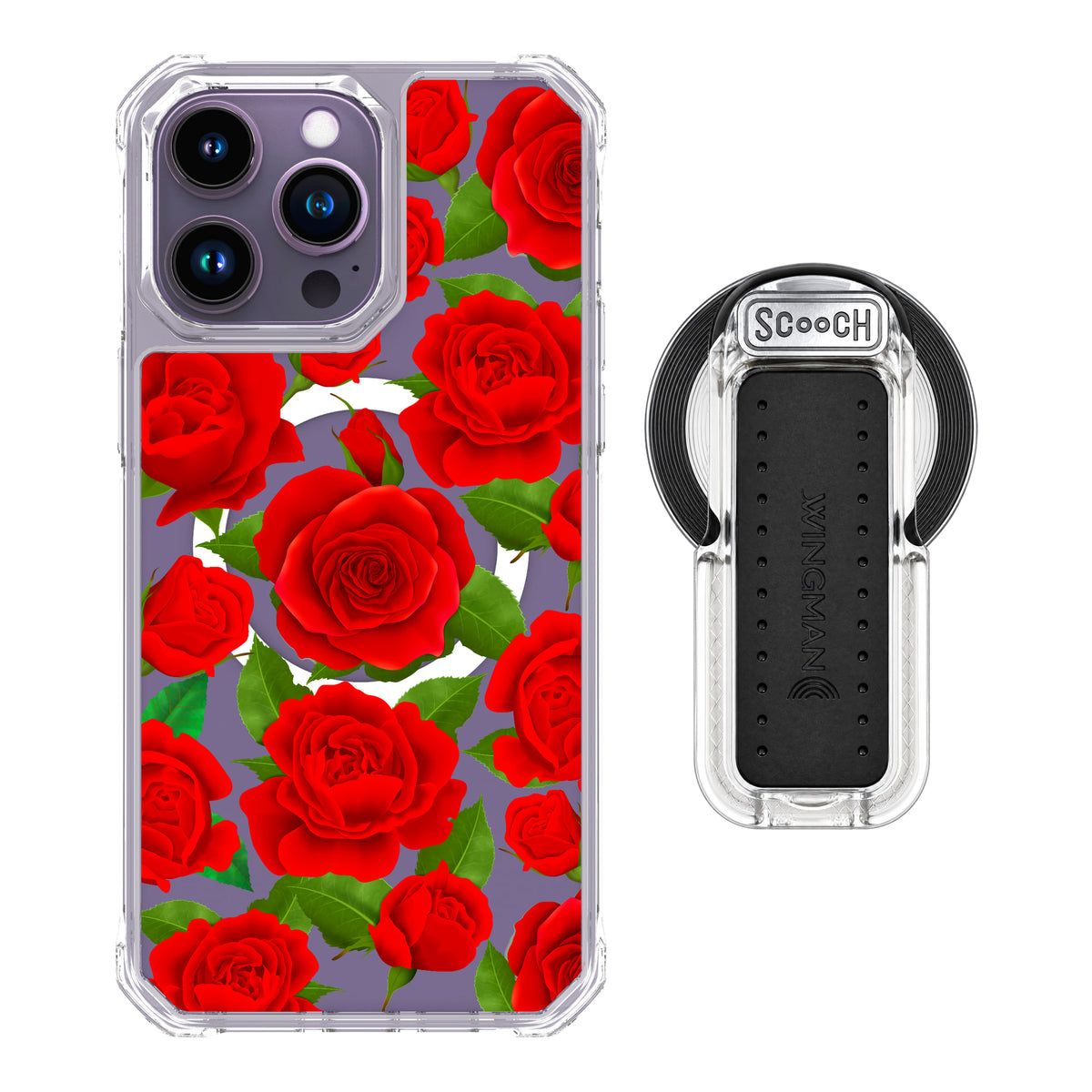 MagCase Rose Garden for iPhone 14 Pro Max with Clear Wingback for MagSafe