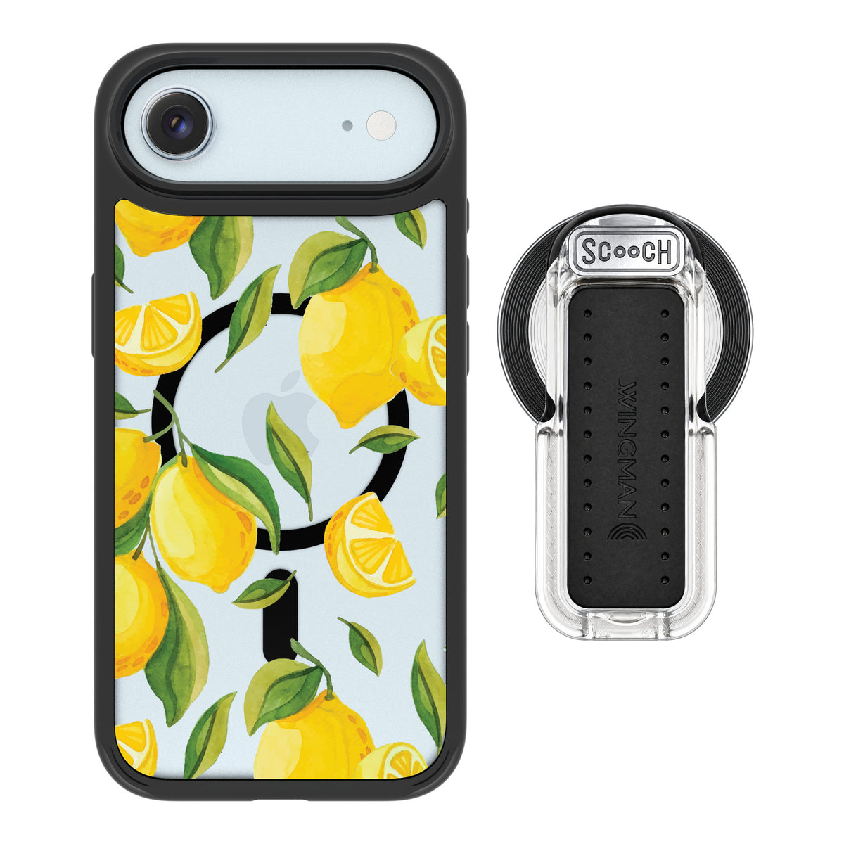Scooch MagCase Amalfi Lemons for iPhone Air — MagSafe Wingback Bundle - Clear