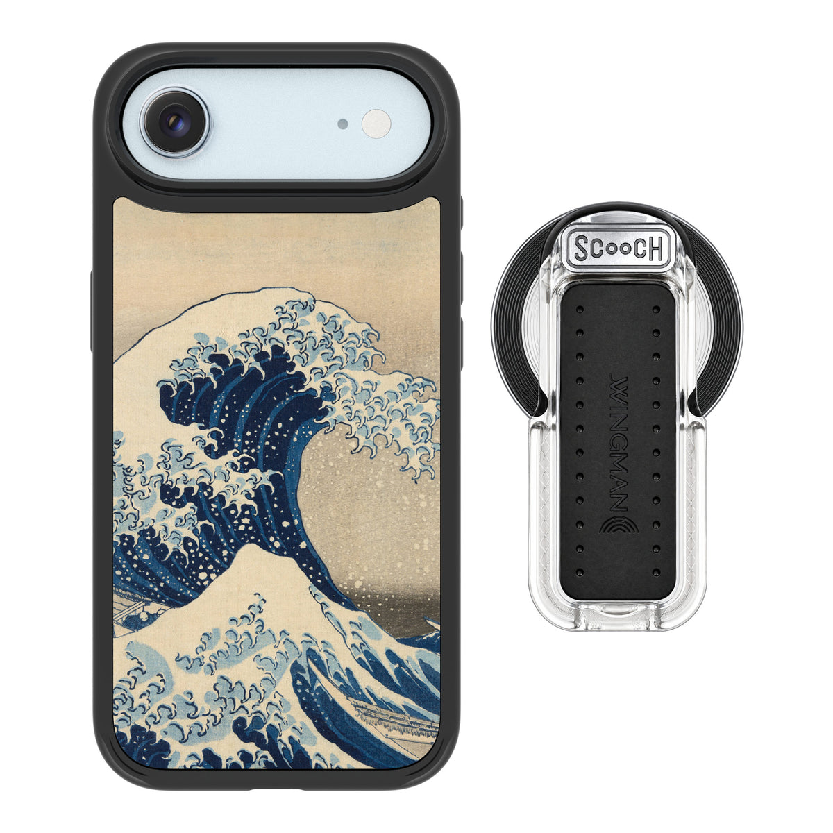Scooch MagCase Great Wave for iPhone Air — MagSafe Wingback Bundle - Clear