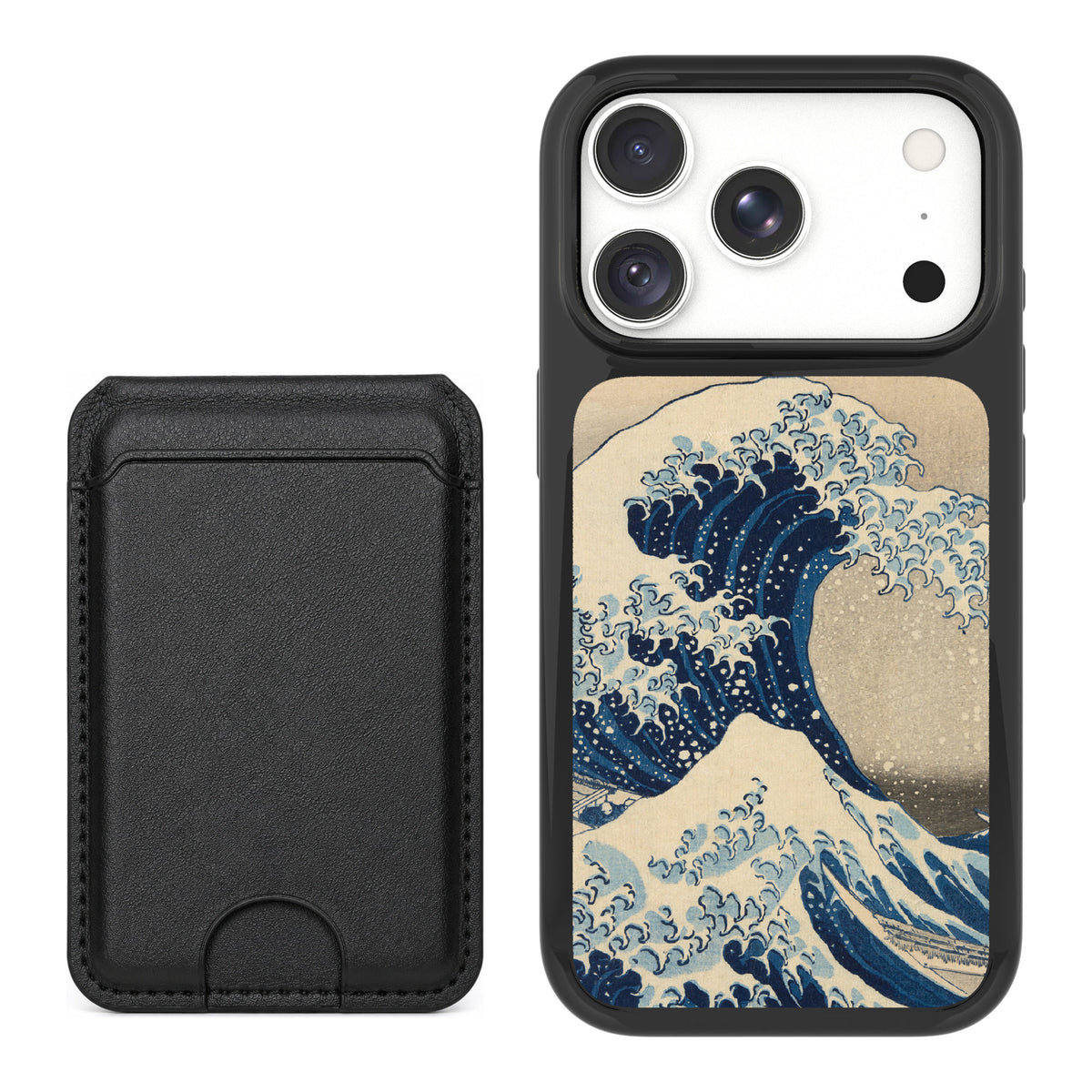 Scooch MagCase Great Wave for iPhone 18 Pro Max — Black MagWallet Bundle