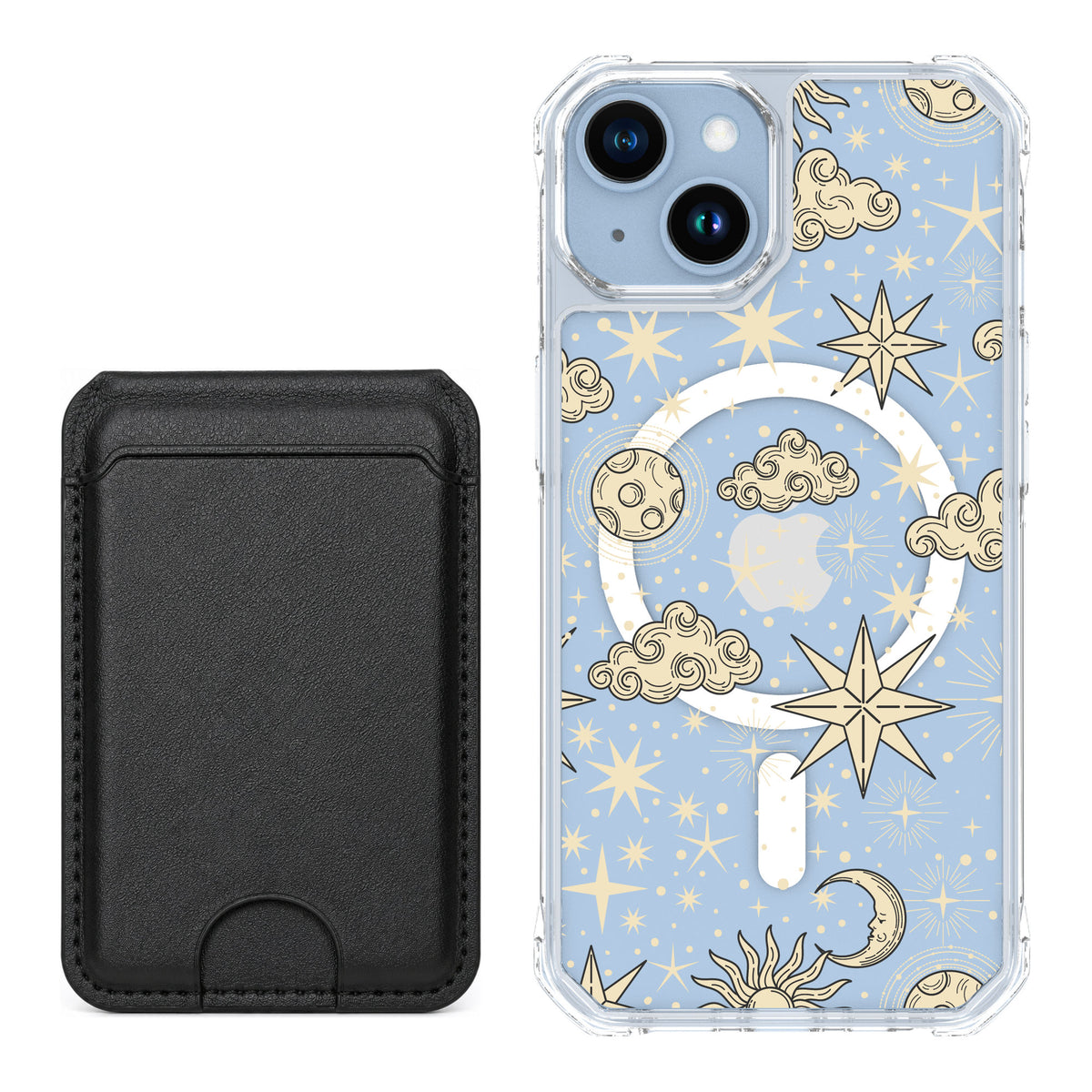 Scooch MagCase Celestial Sleep for iPhone 14 — Black MagWallet Bundle