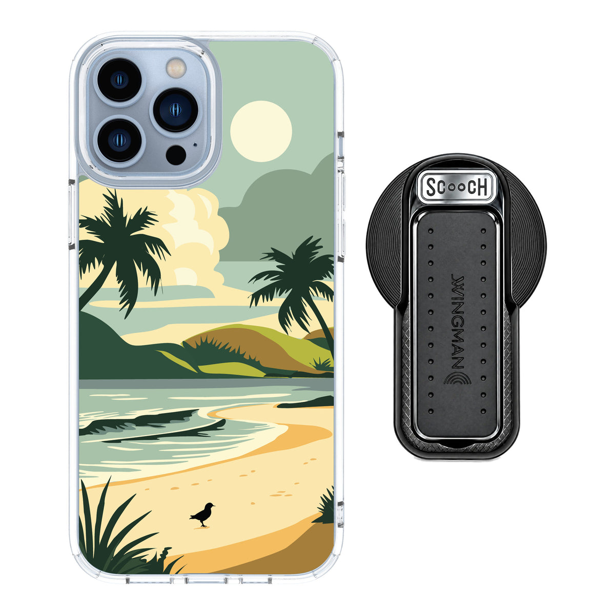 Scooch MagCase Paradise Cove for iPhone 13 Pro Max — MagSafe Wingback Bundle - Black